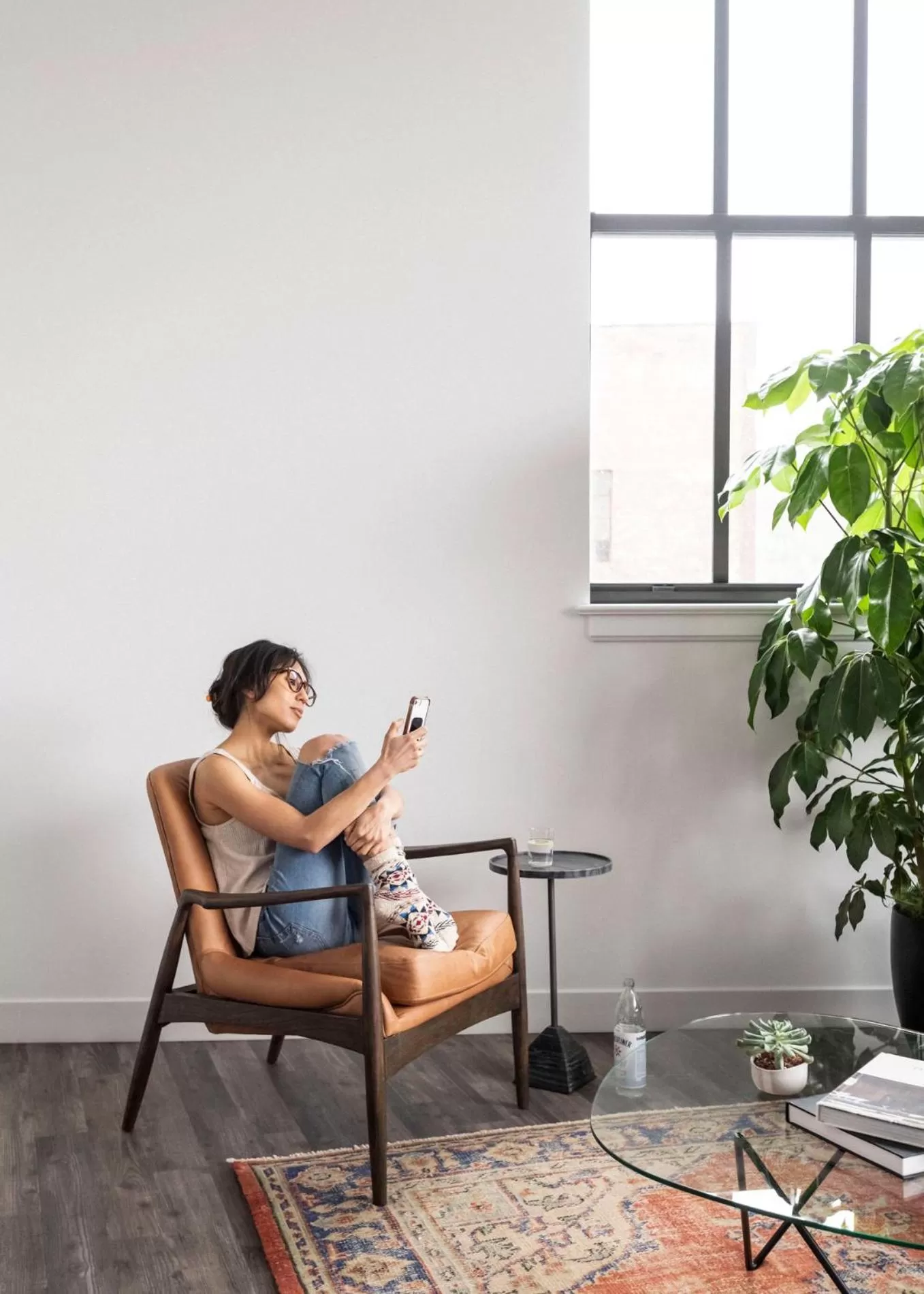Living room in ROOST Cleveland