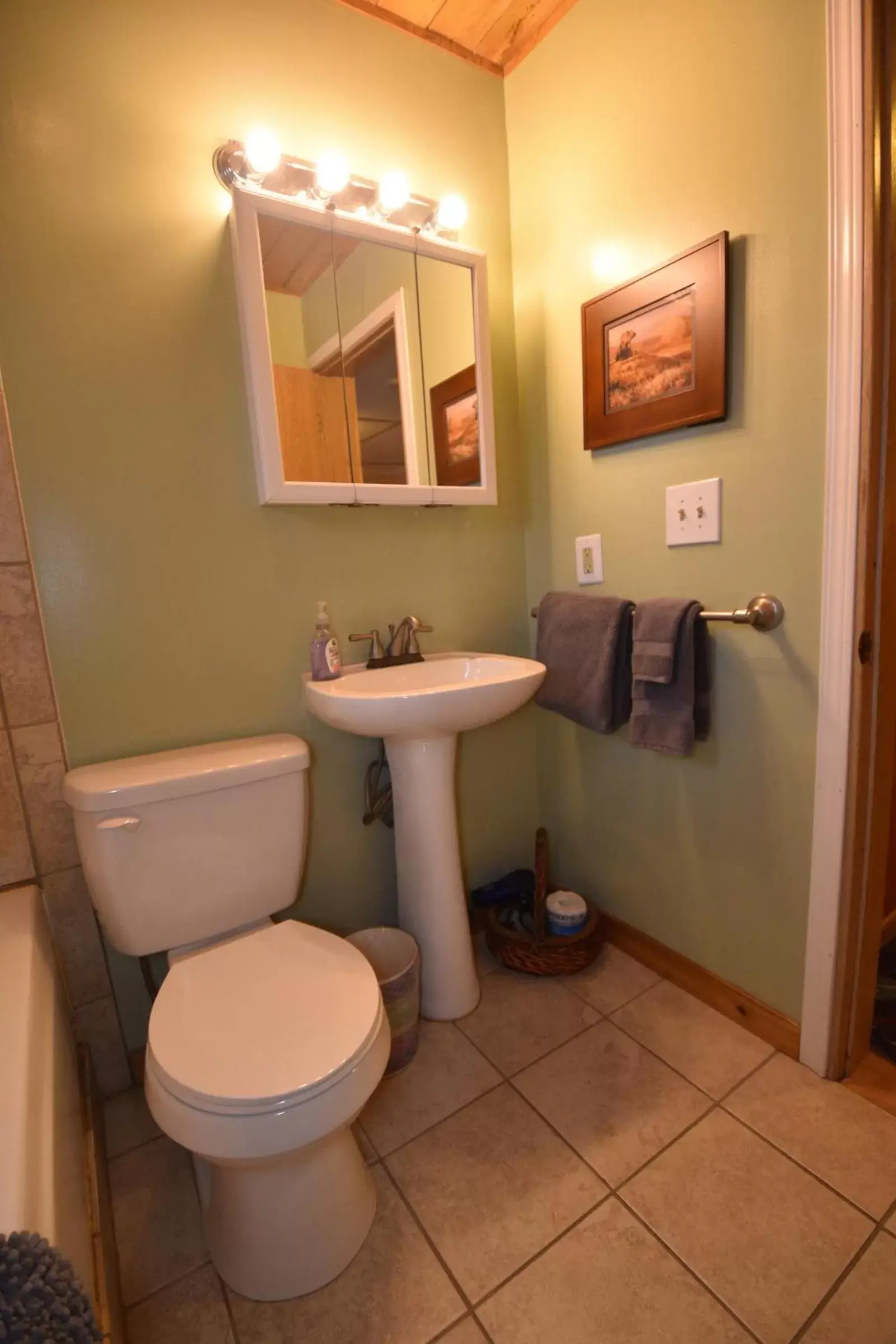 Bathroom in Alaska Grizzly Lodge