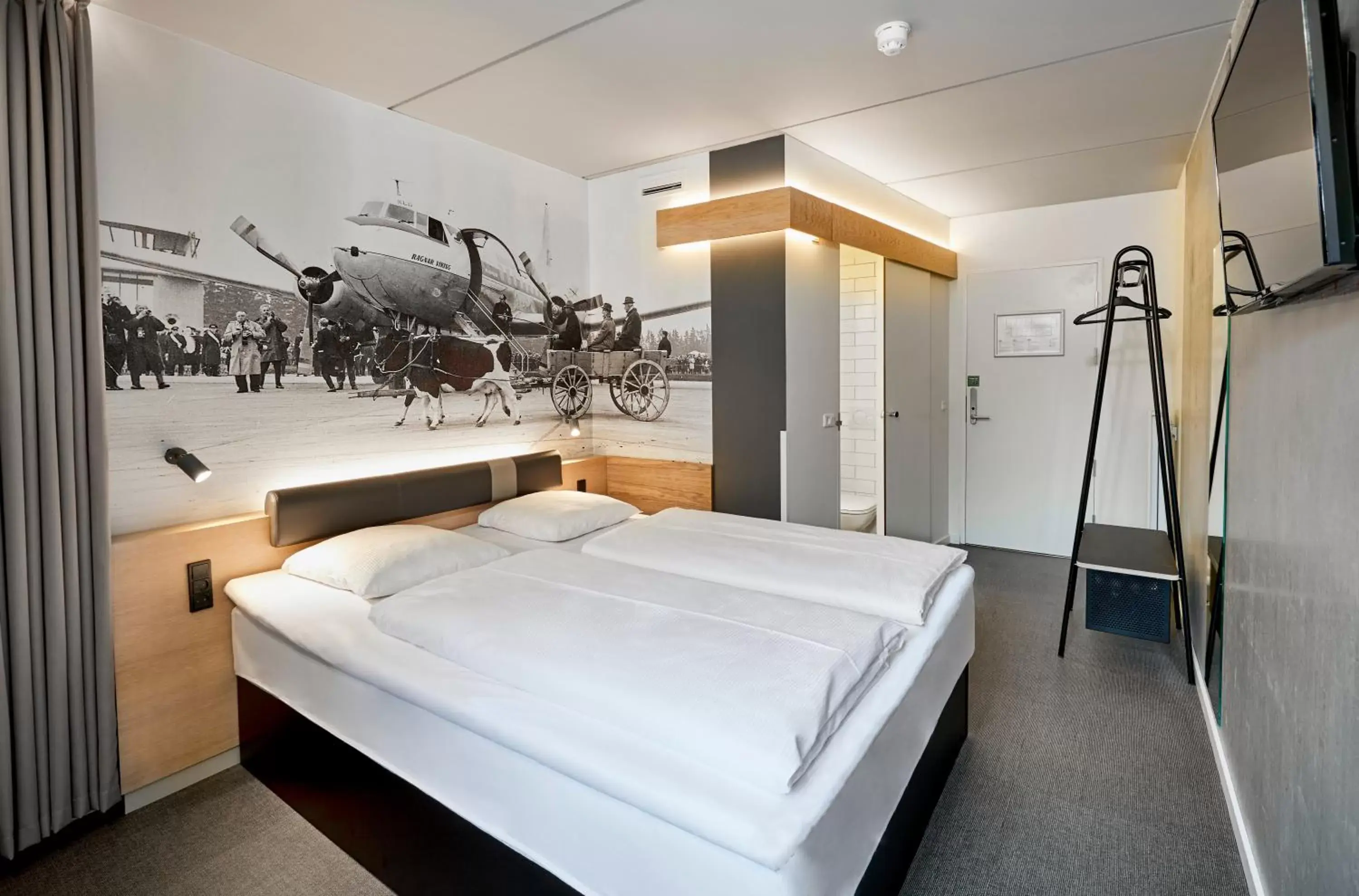 Bed in Billund Airport Hotel