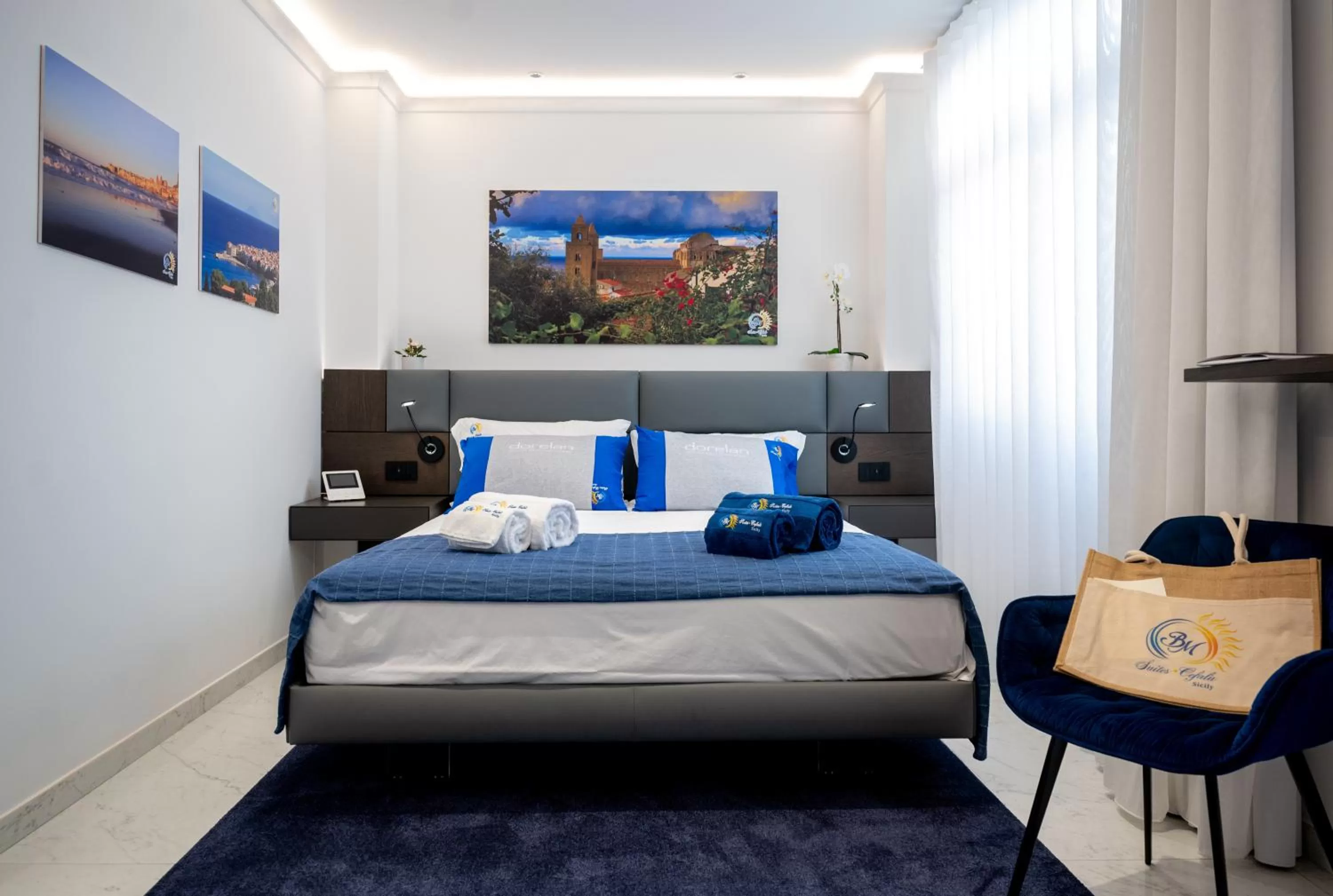 Photo of the whole room, Bed in BM SUITES CEFALU