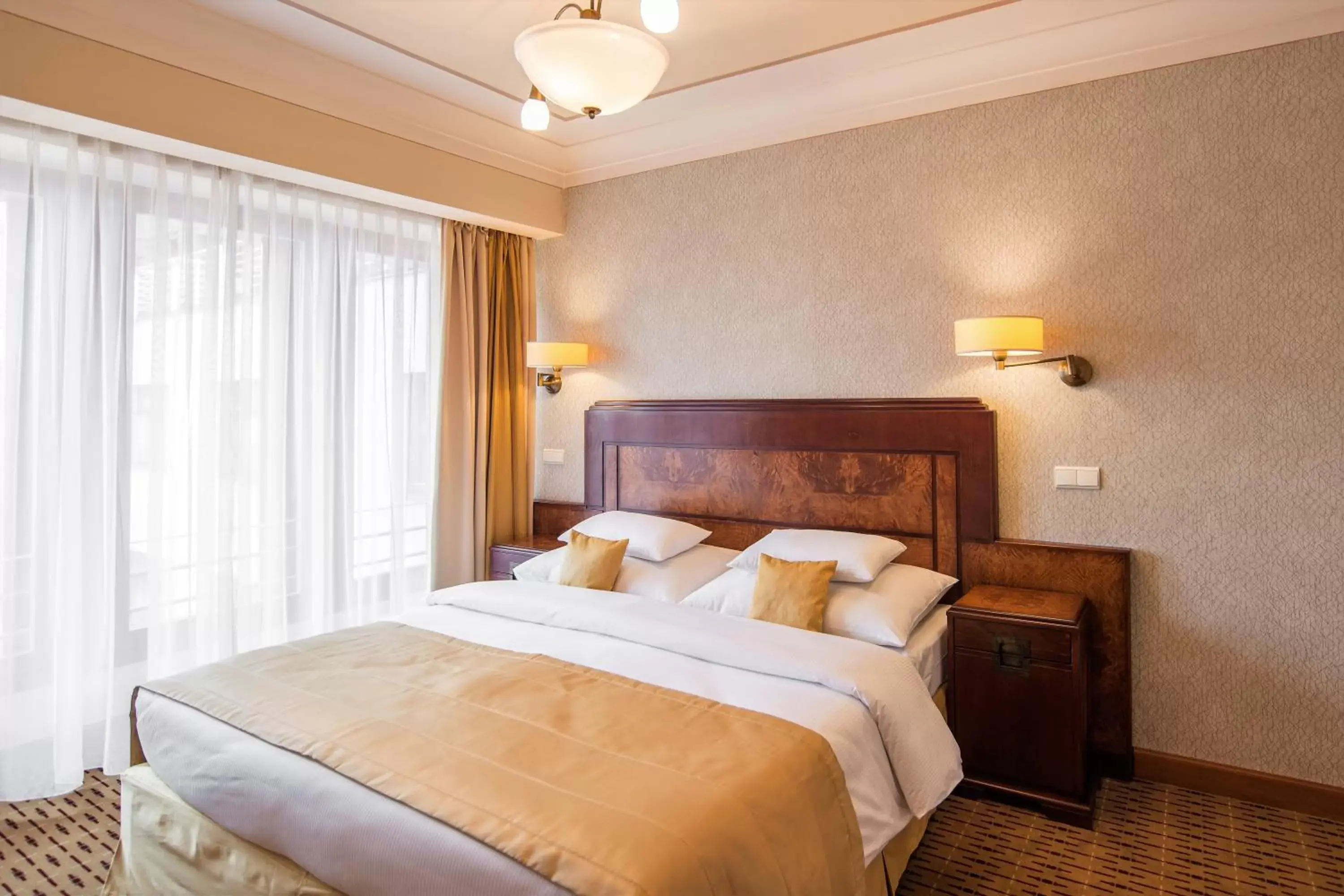 Bedroom, Bed in Majestic Plaza Hotel Prague