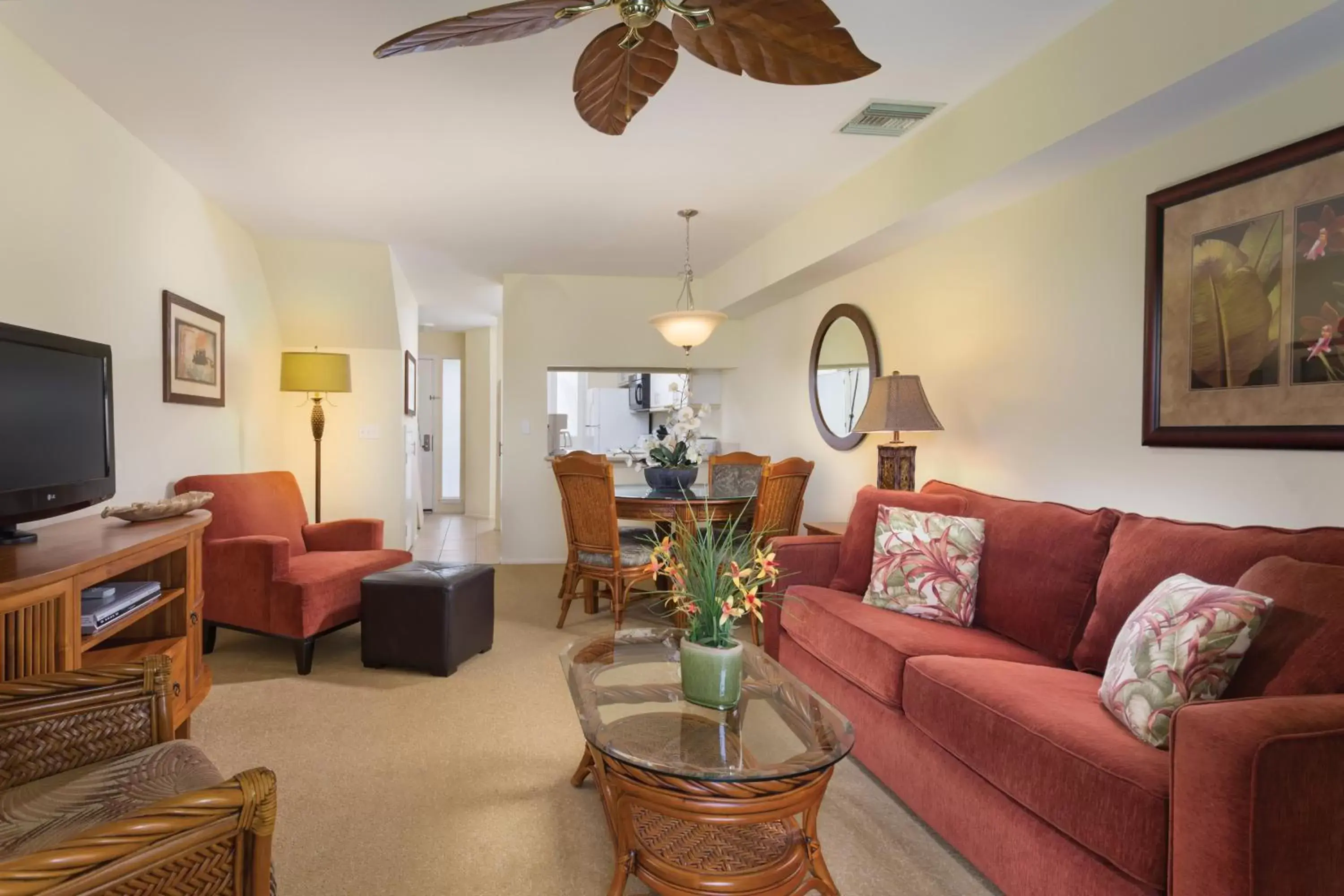 Living room, Seating Area in Paniolo Greens Resort