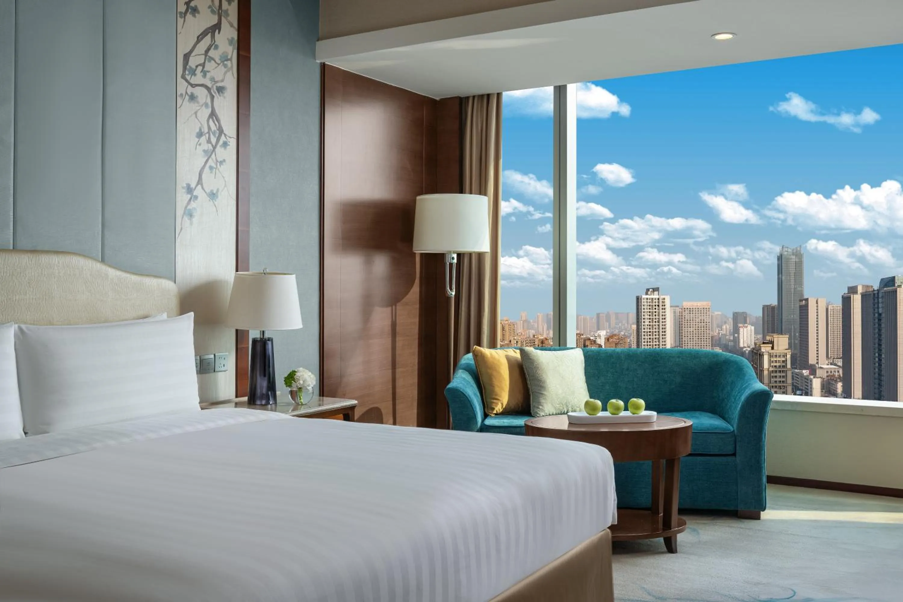 Bedroom, Bed in Shangri-La Hefei