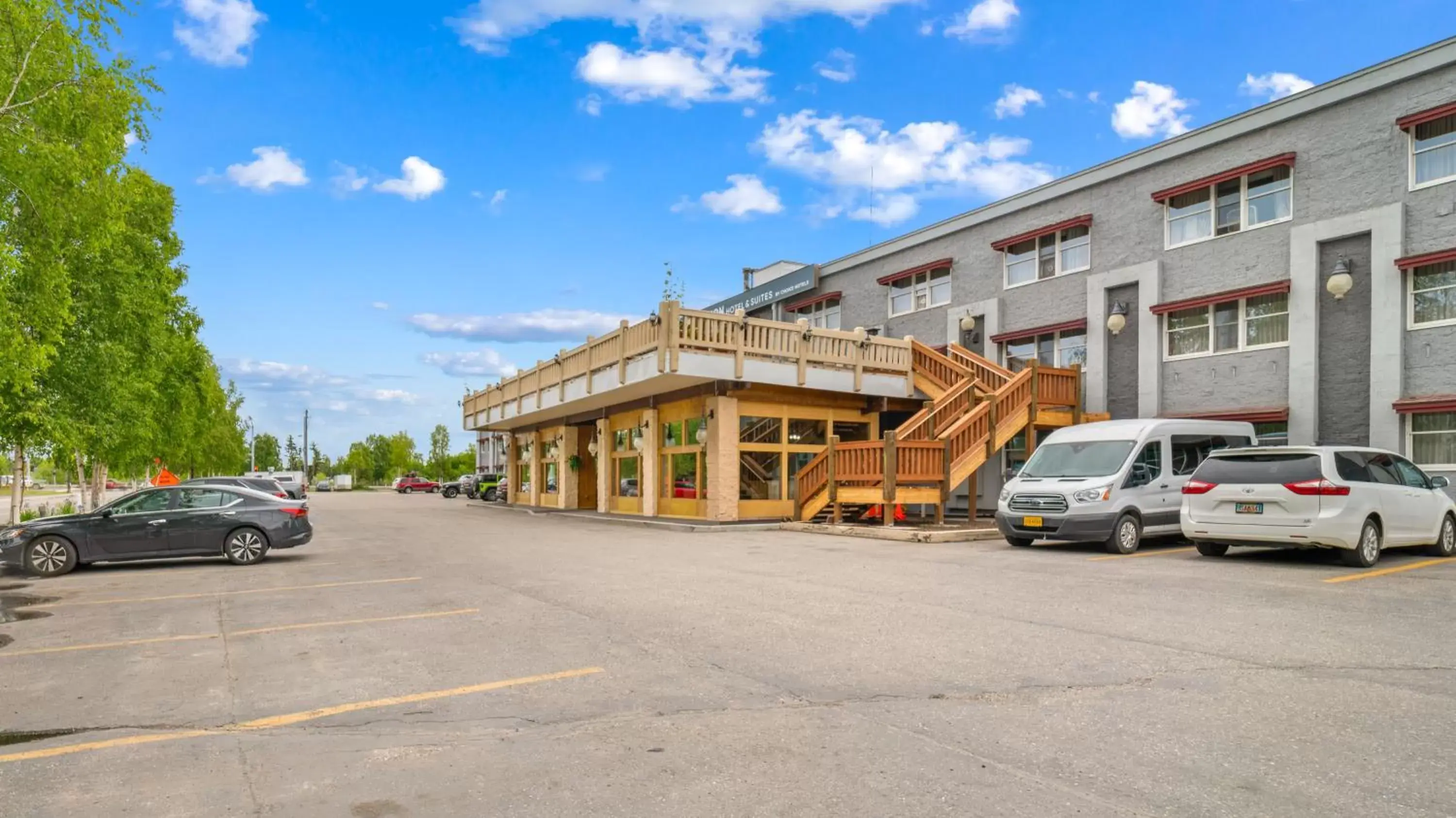 Property Building in Clarion Hotel & Suites Fairbanks near Ft. Wainwright