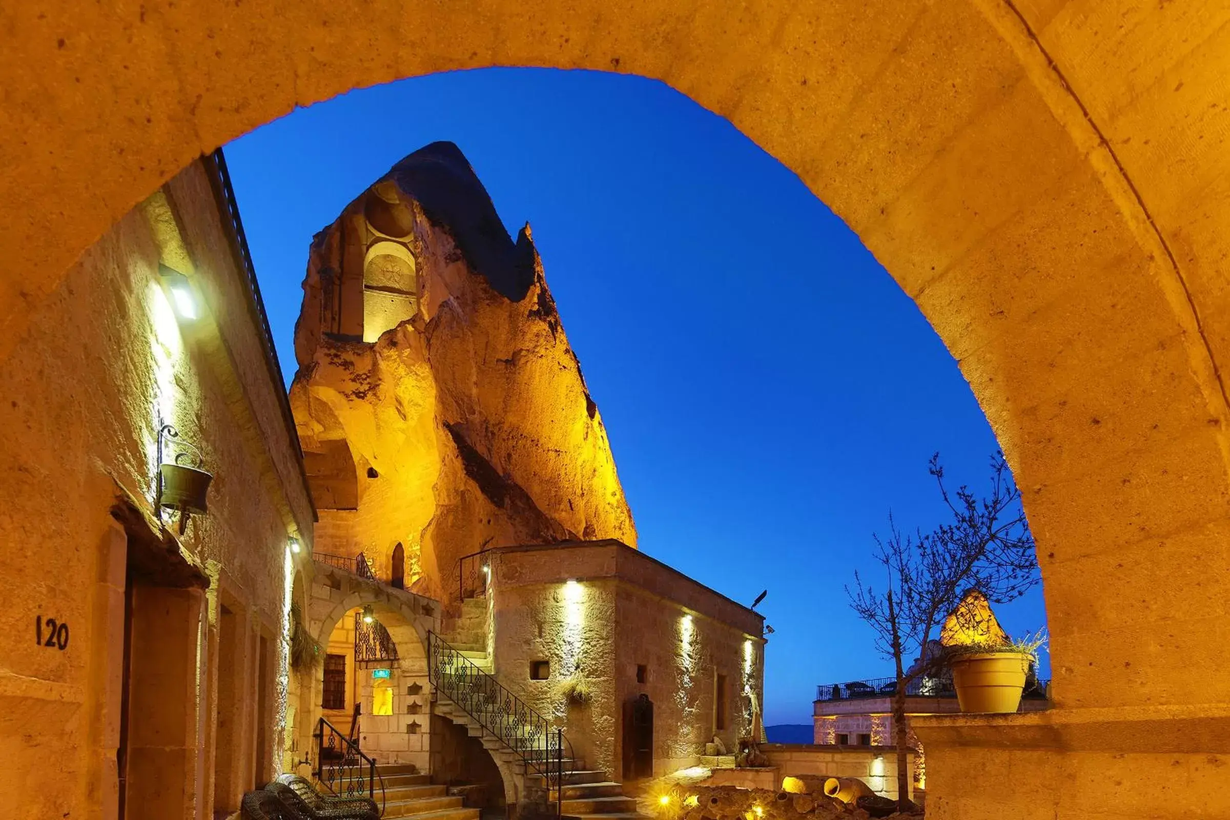 Patio in Cappadocia Cave Suites