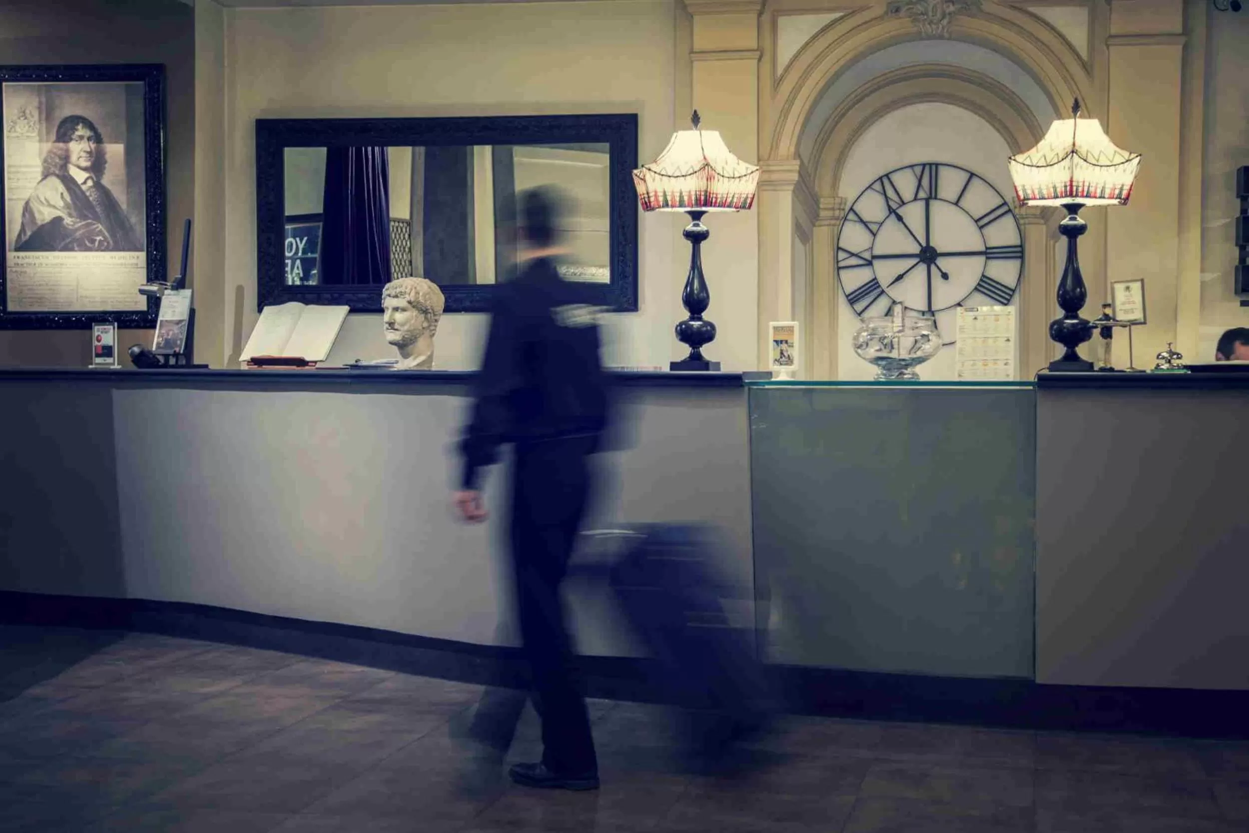 Lobby or reception in Hotel Adriano