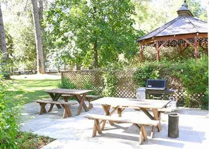 Seating area, BBQ Facilities in Nevada City Inn