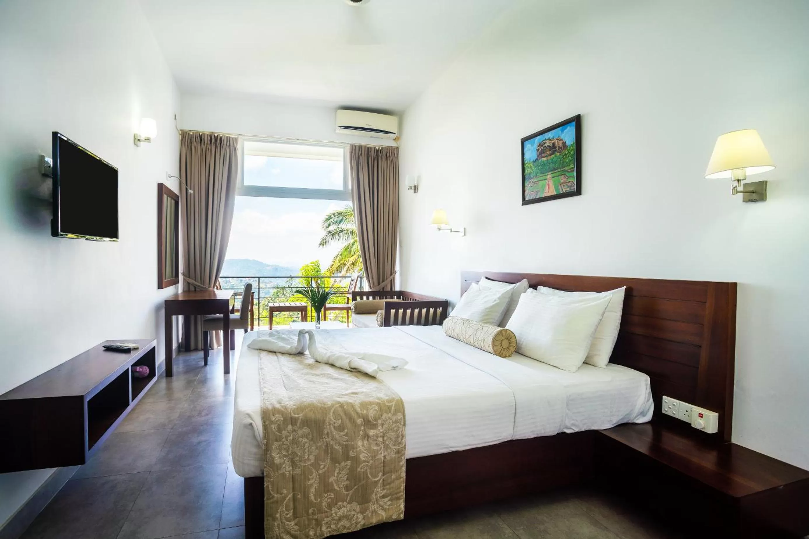 Photo of the whole room, Bed in The Kandyan Villa