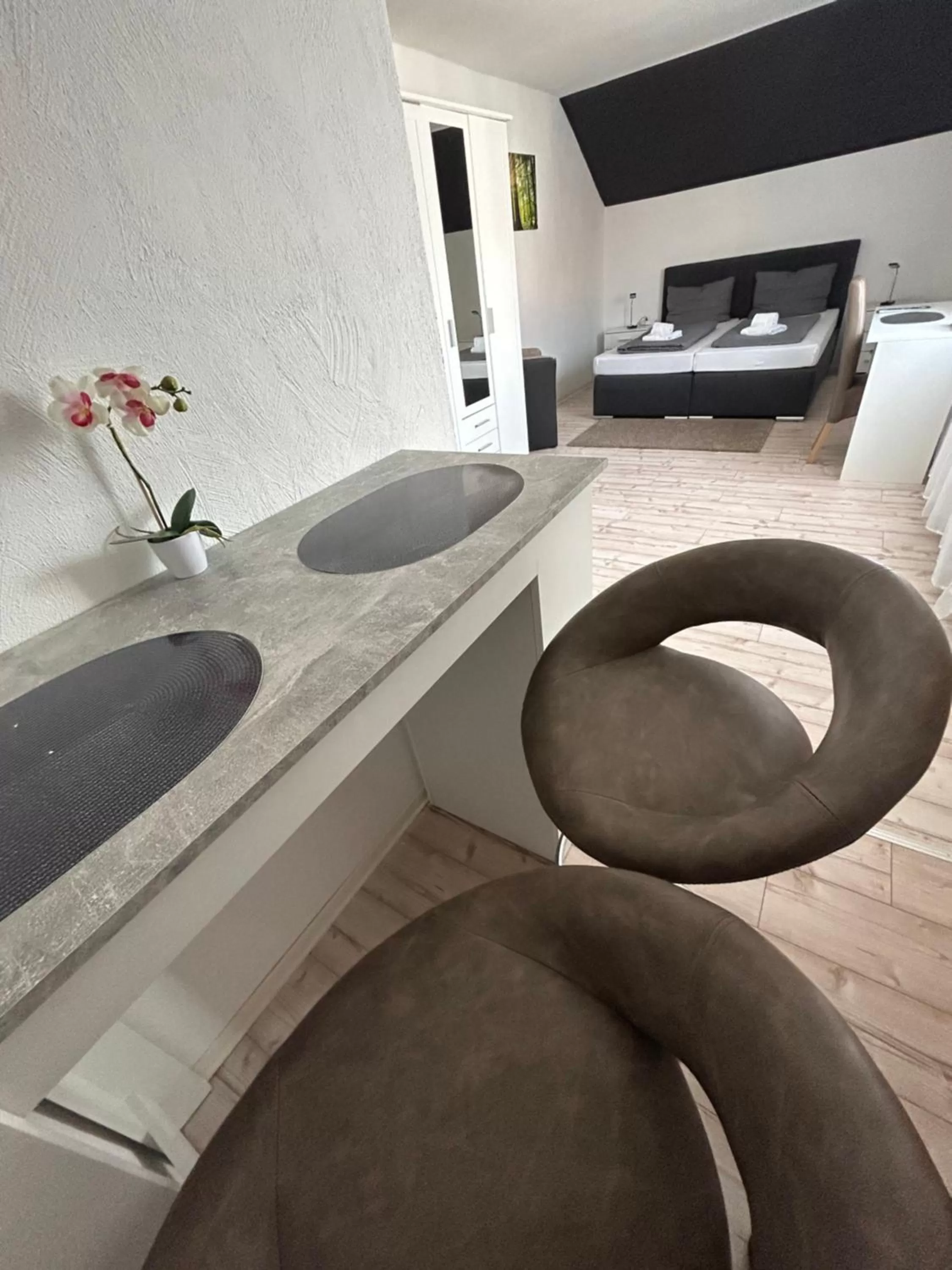 Bed in Hotel Hasselberg