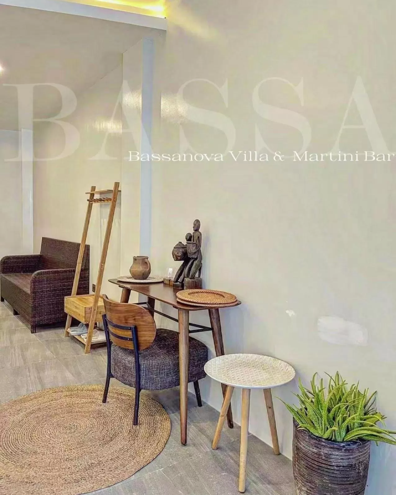 Seating area in Bassa nova villa