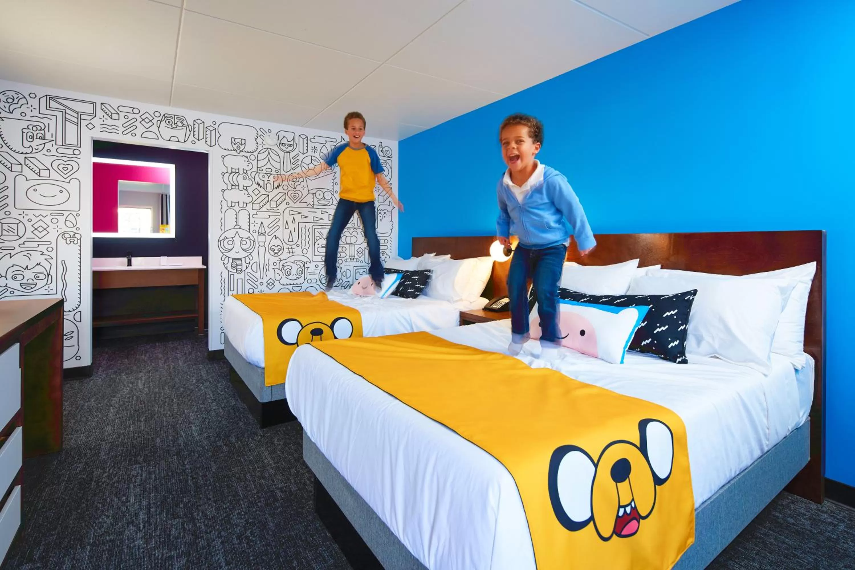 Bed in Cartoon Network Hotel