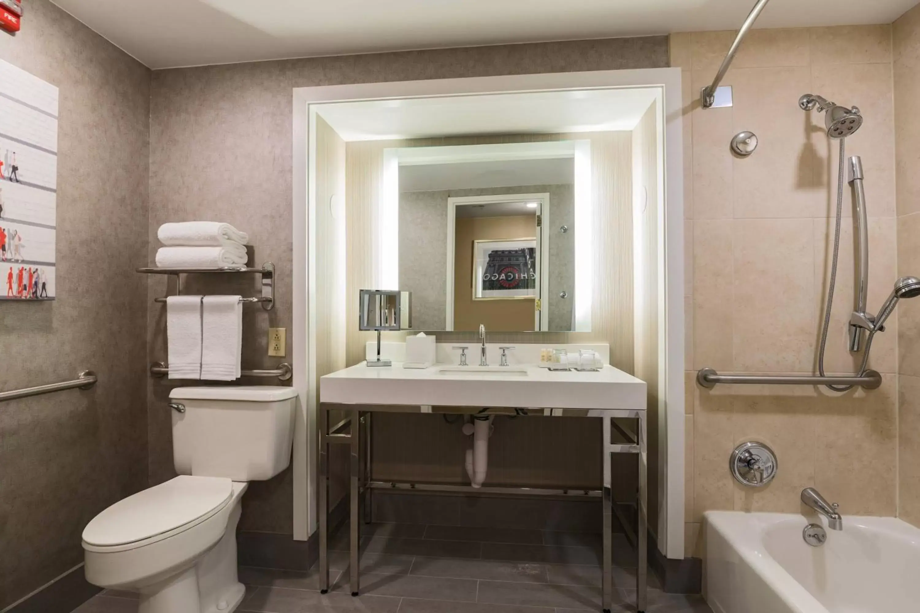 Bathroom in Renaissance Chicago Downtown Hotel