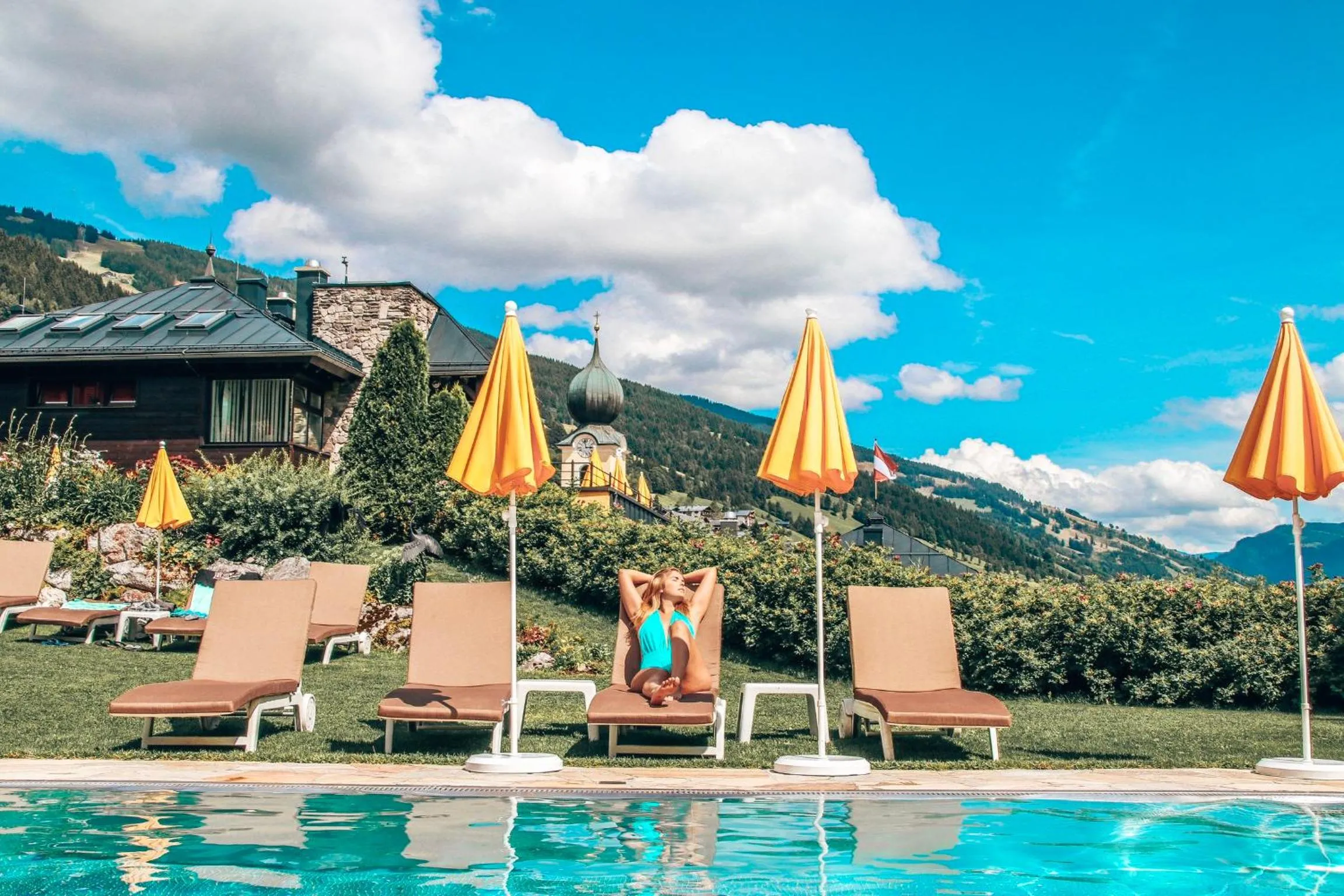 Garden in Hotel Saalbacher Hof