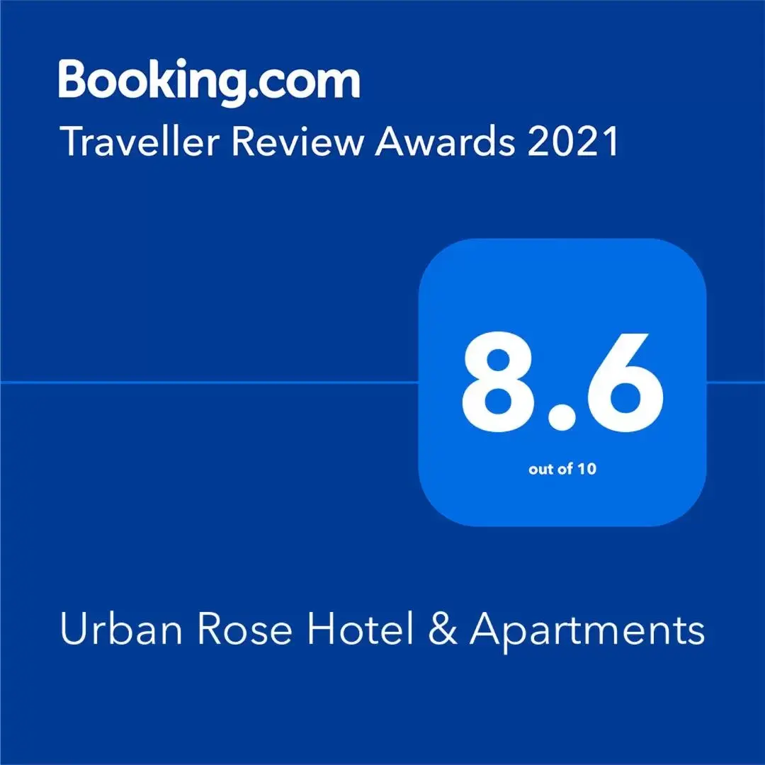 Certificate/Award, Logo/Certificate/Sign/Award in Urban Rose Hotel & Apartments