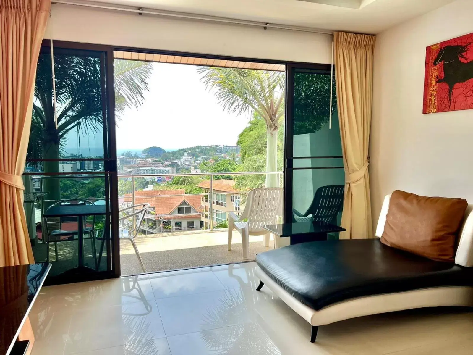 Seating Area in Mountain Seaview Luxury Apartments