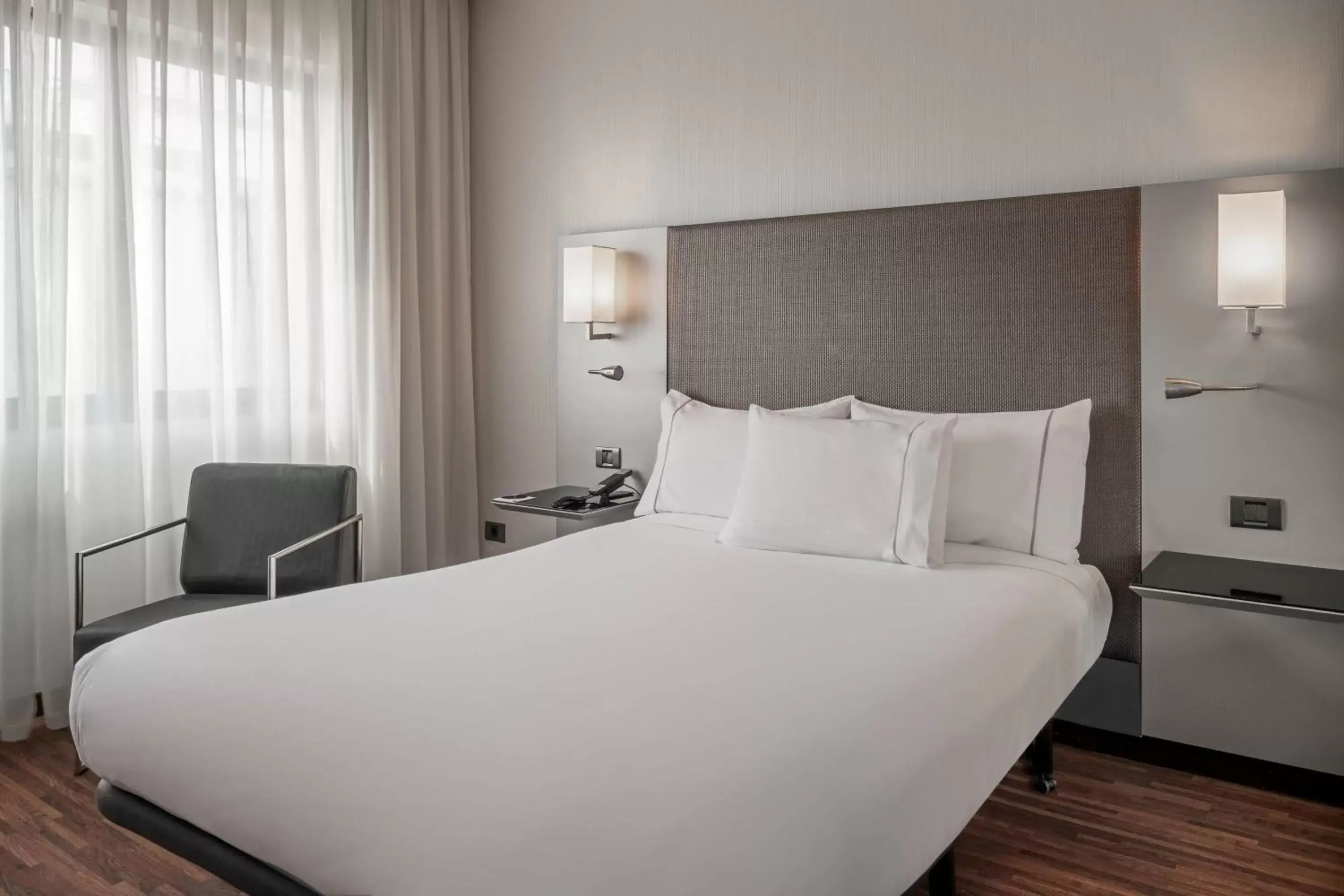 Photo of the whole room, Bed in AC Hotel San Sebastián de los Reyes by Marriott