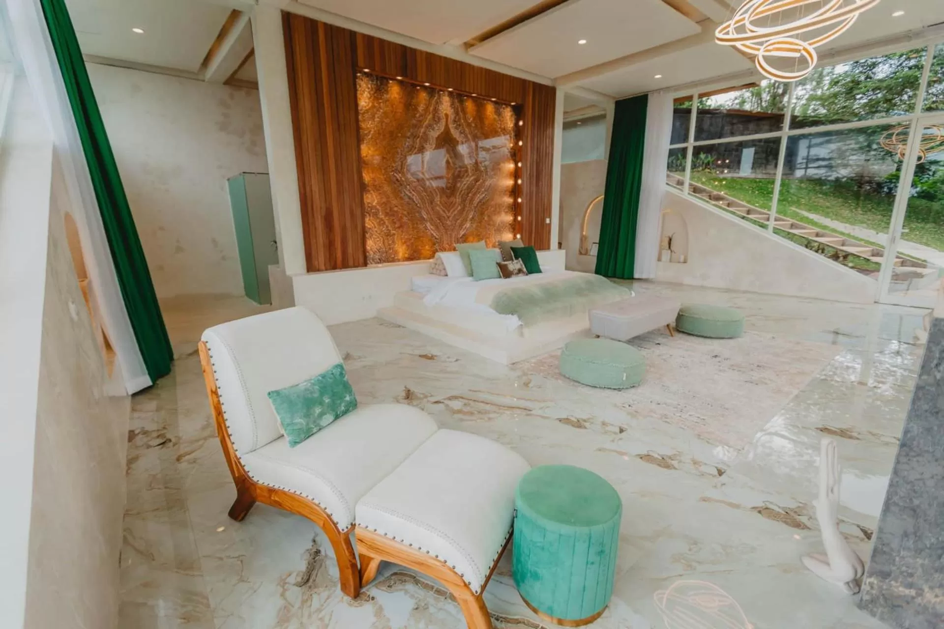 Seating area in Villa Cella Bella Ubud