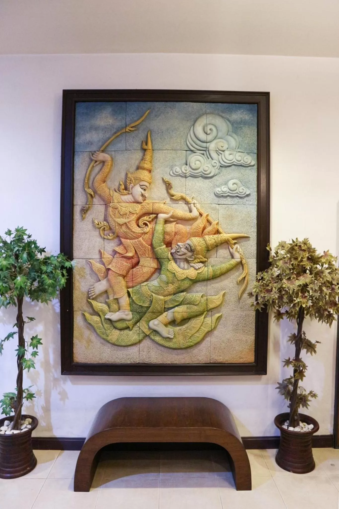 Decorative detail in Ban Ao Thong