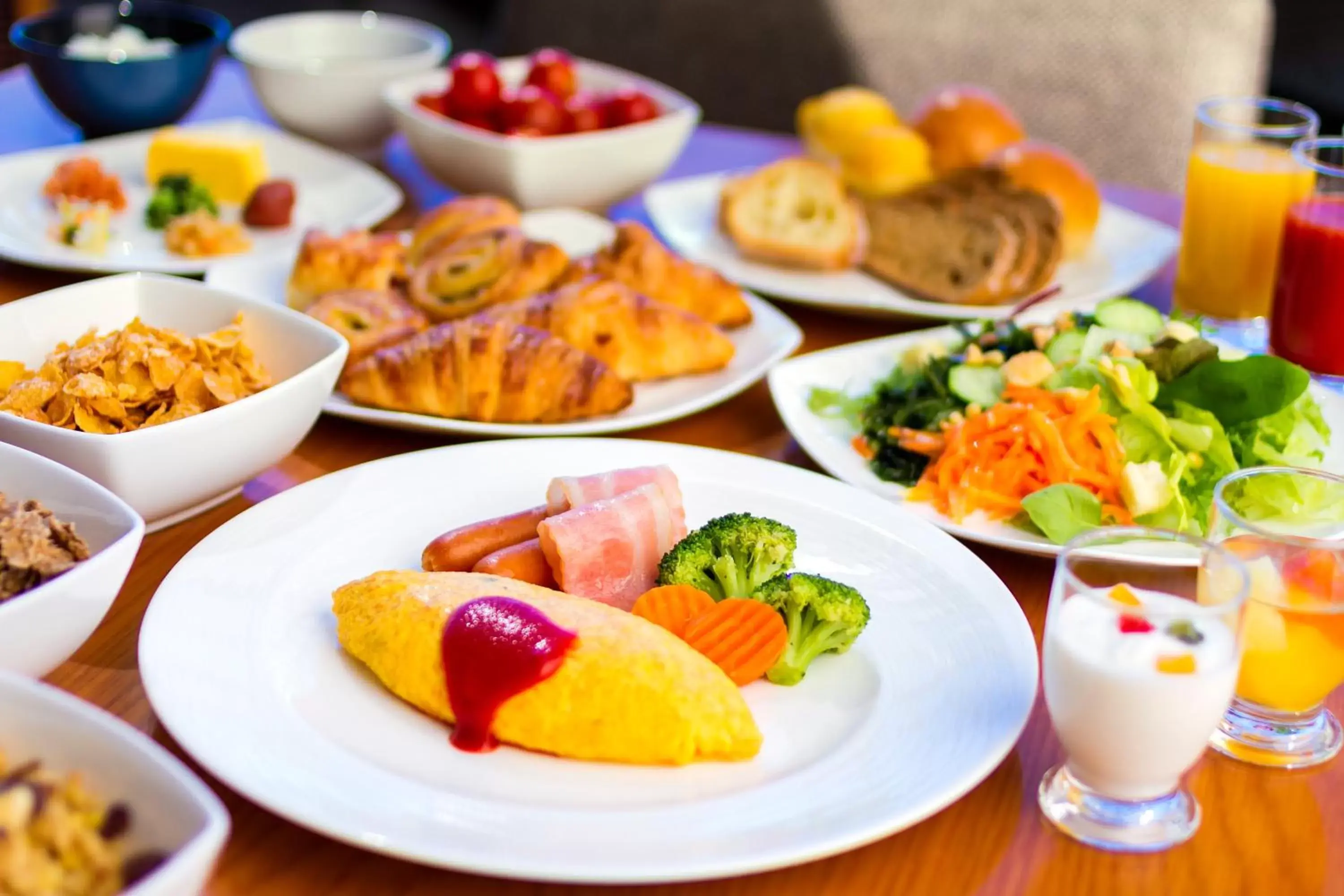 Buffet breakfast in Hilton Fukuoka Sea Hawk Buffet breakfast in Hilton Fukuoka Sea Hawk