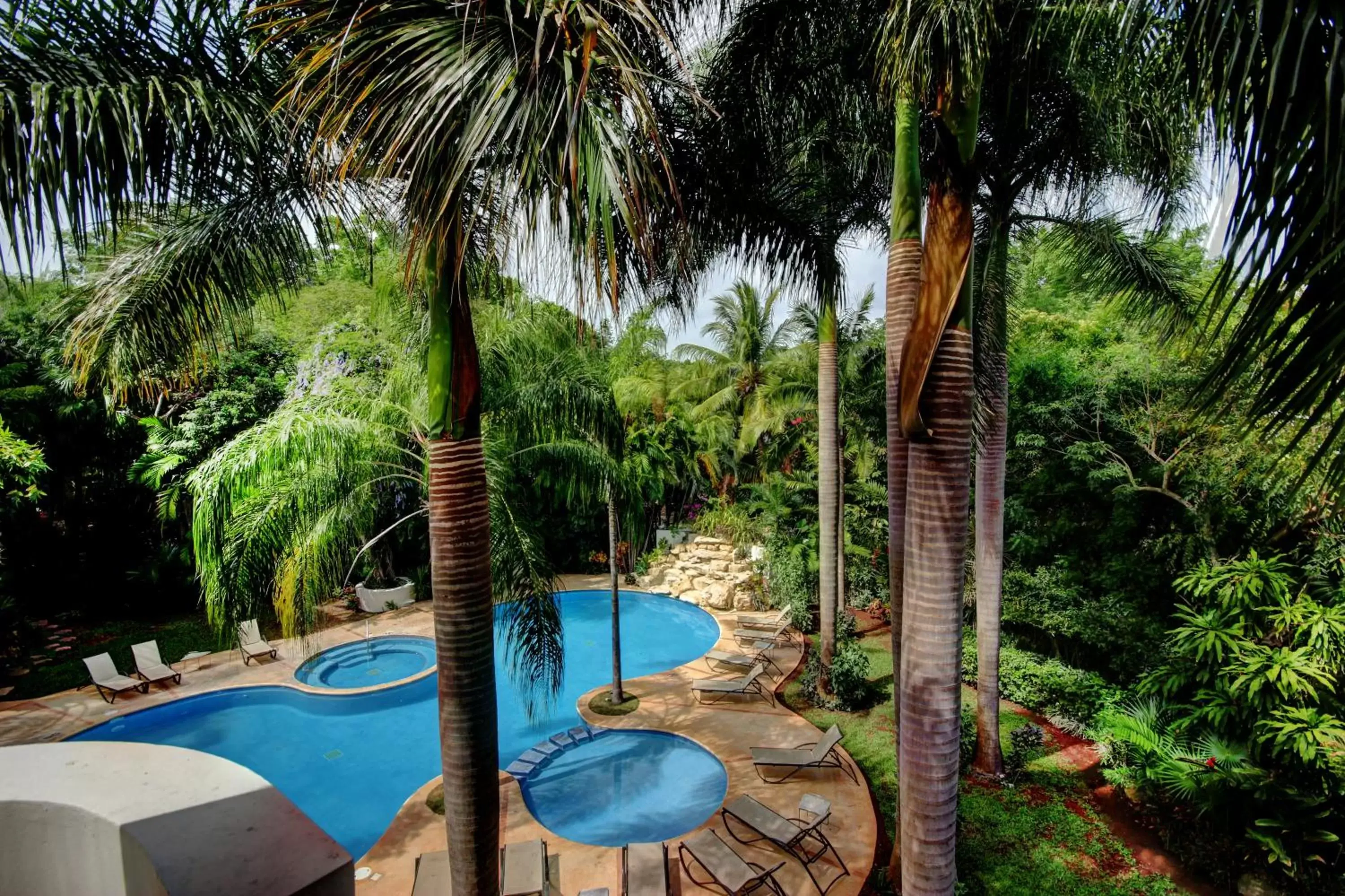 Pool View in Riviera Maya Suites