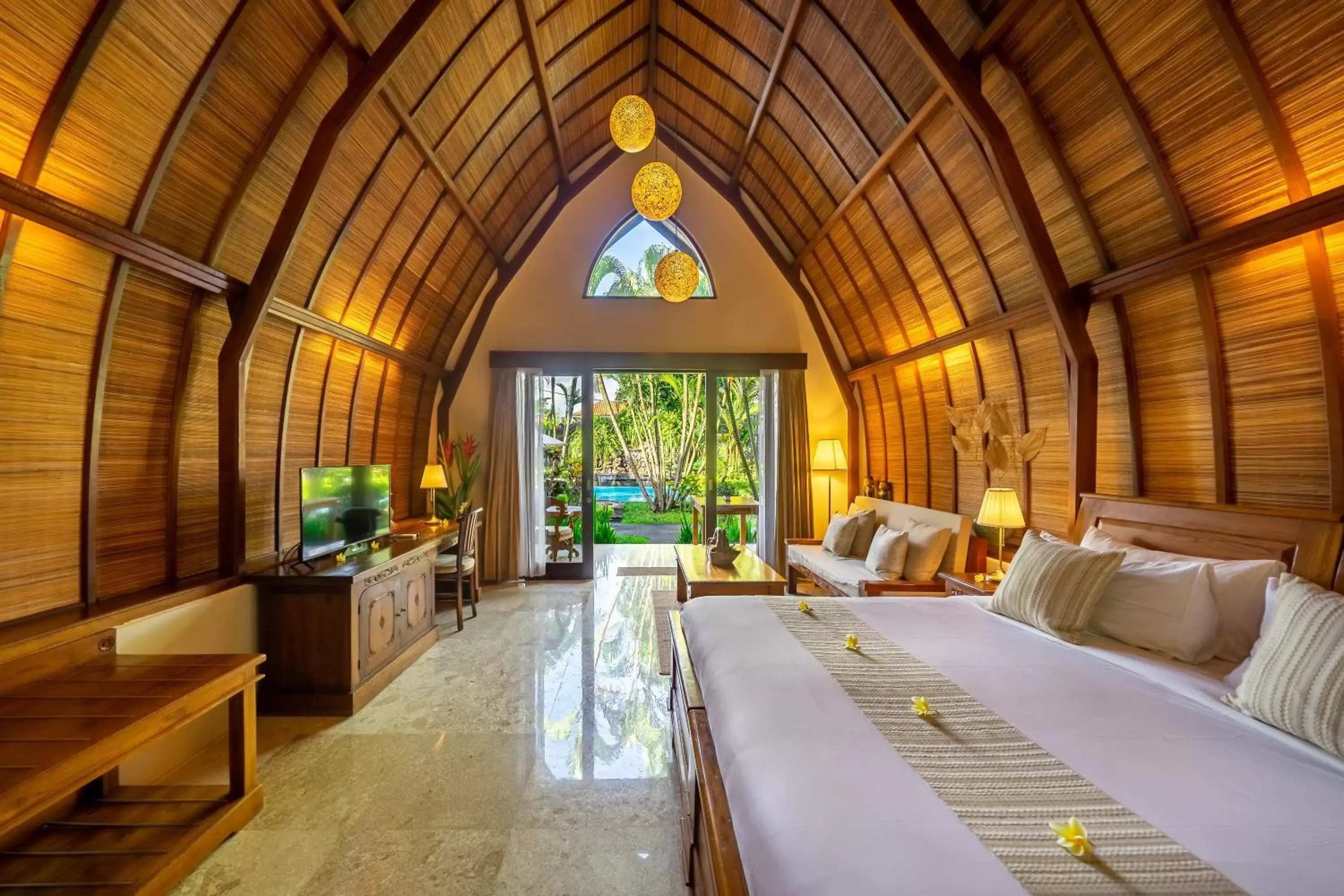 Bed in Klumpu Bali Resort Bed in Klumpu Bali Resort