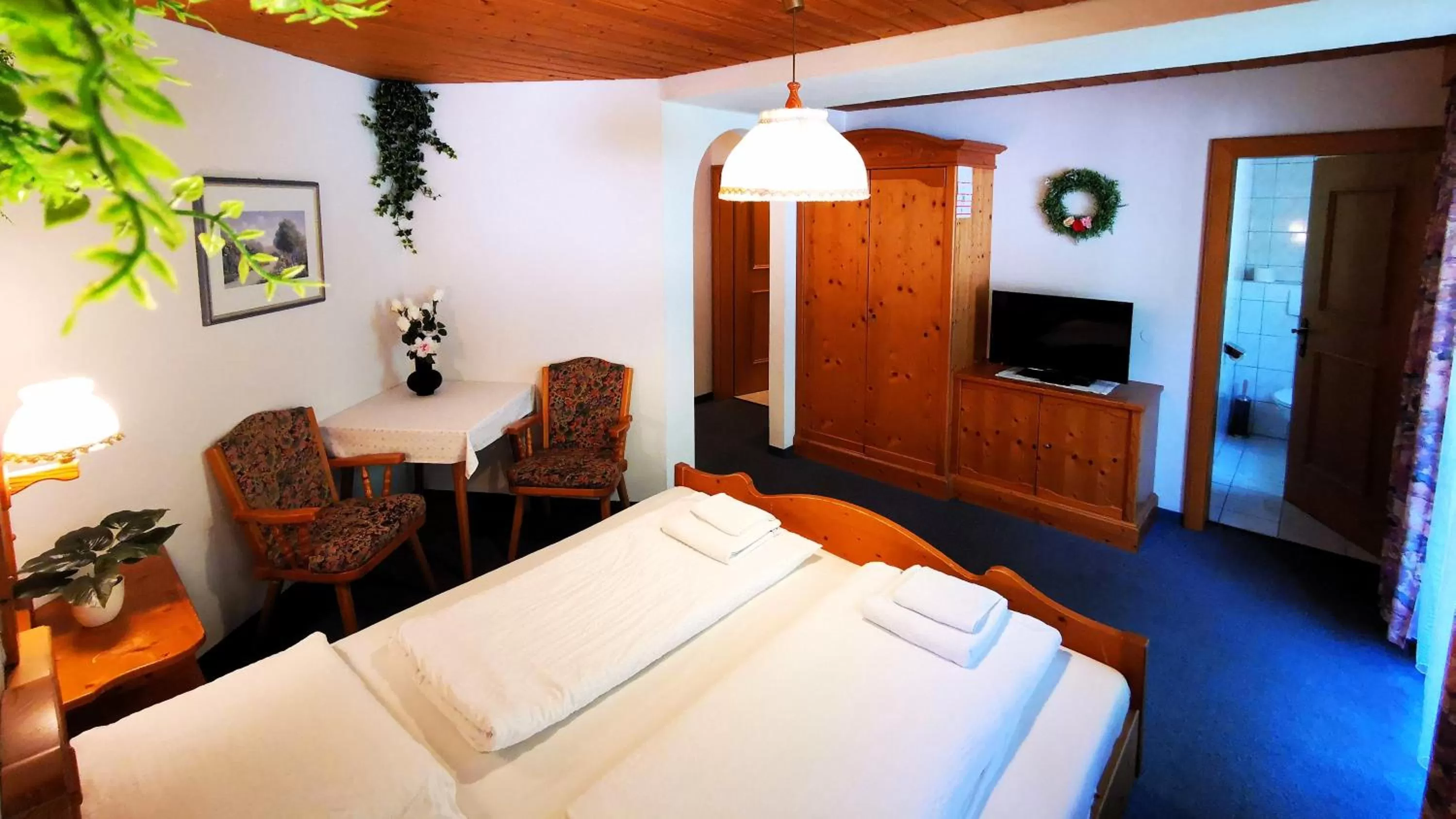 Bed in Gasthof Geronimo