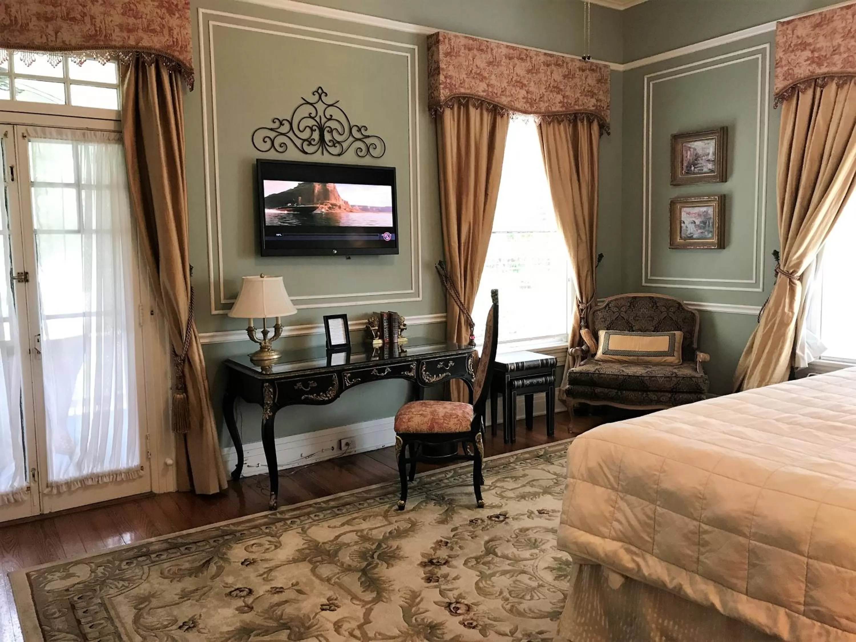 TV/Entertainment Center in Historic Michabelle Inn