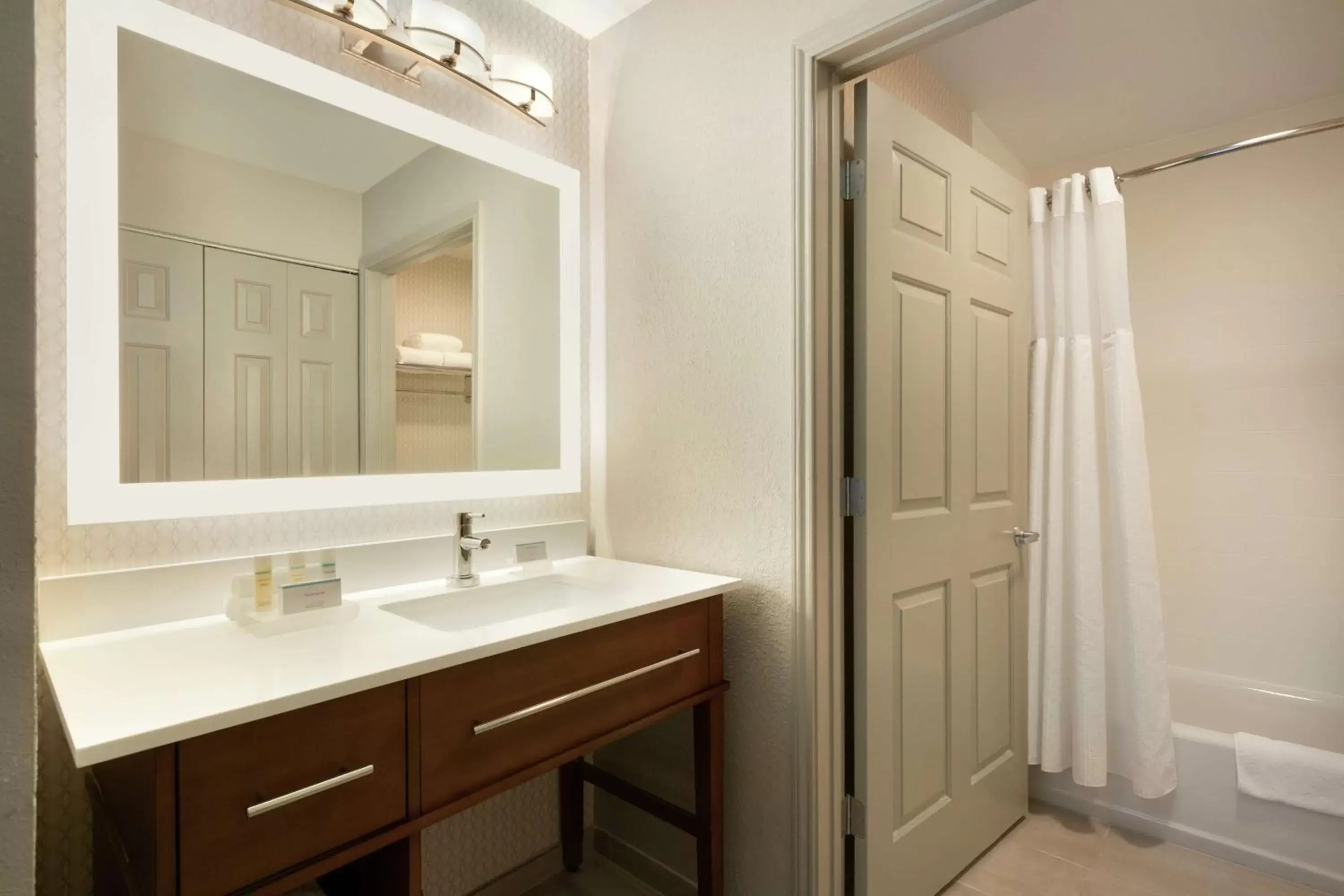 Bathroom in Homewood Suites by Hilton Portland Airport