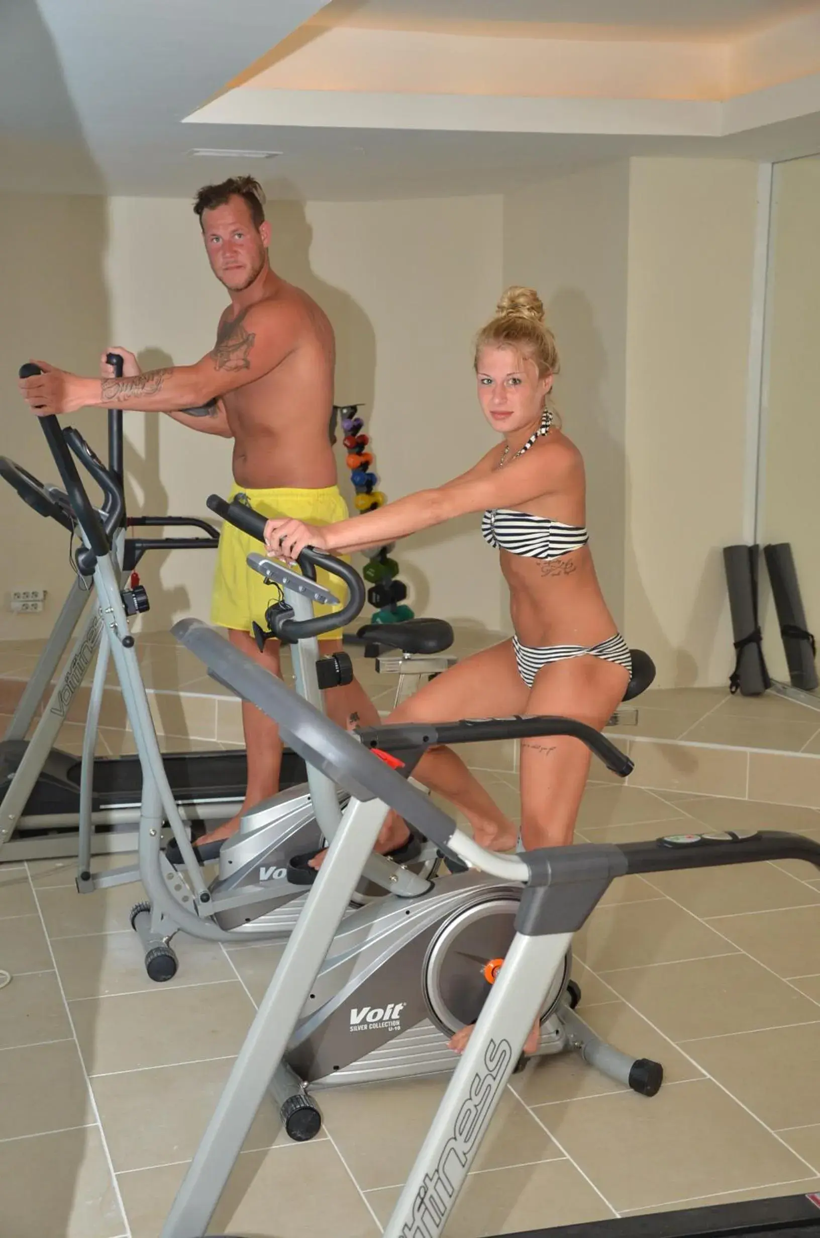 Fitness centre/facilities in Acar Hotel