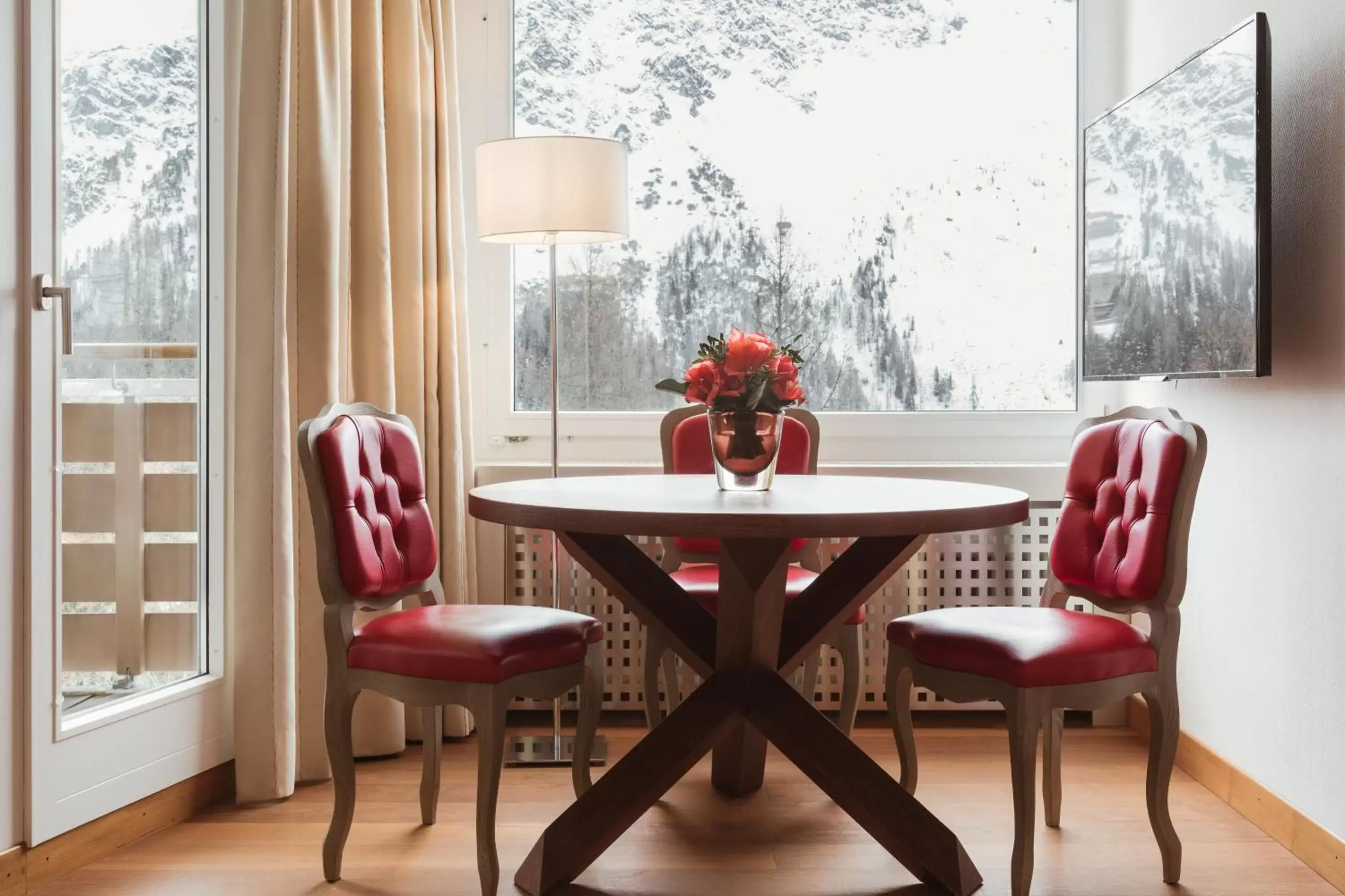 Bedroom, Seating Area in Tschuggen Grand Hotel - The Leading Hotels of the World