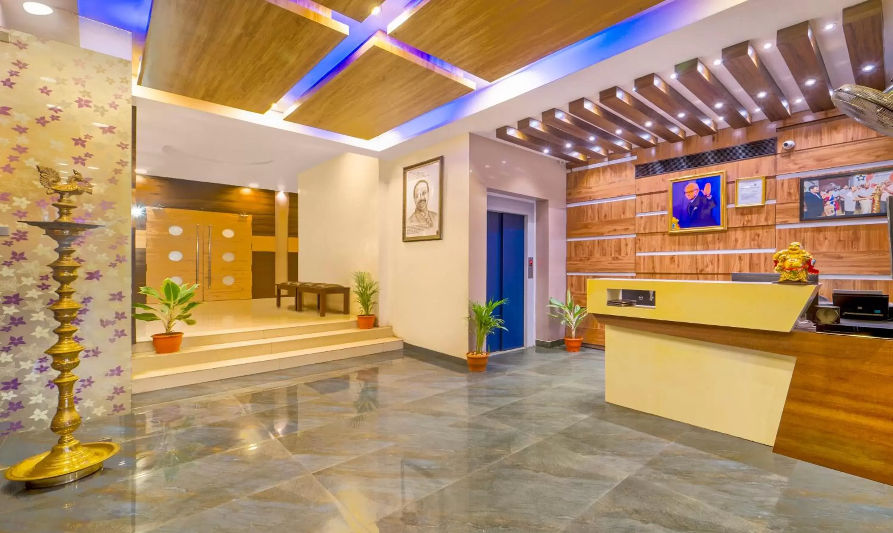 Lobby or reception, Lobby/Reception in FabHotel Golden Swan Chennai Airport Free Pickup & Drop