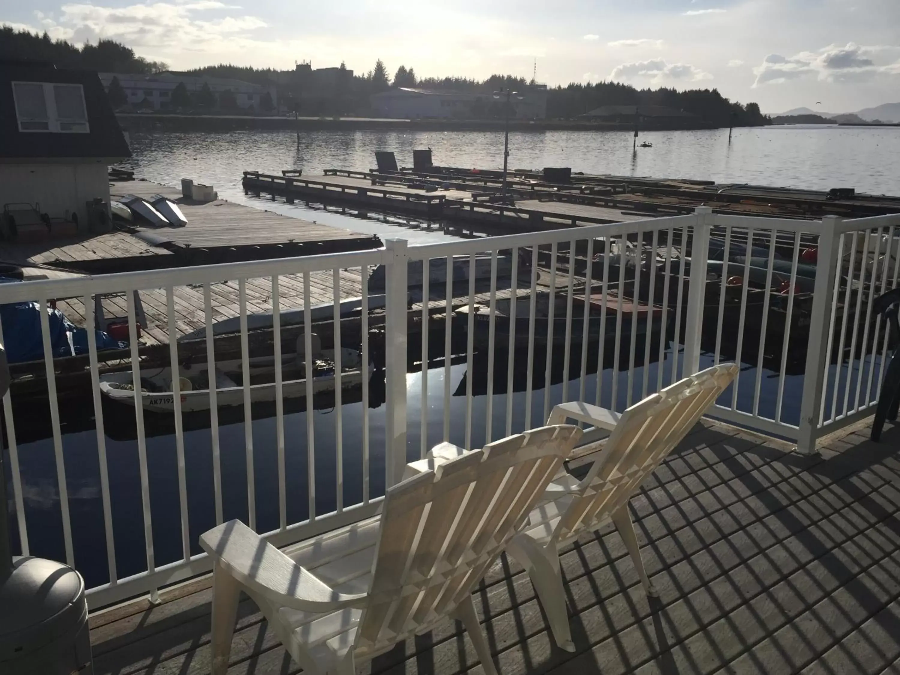 Patio in Longliner Lodge and Suites