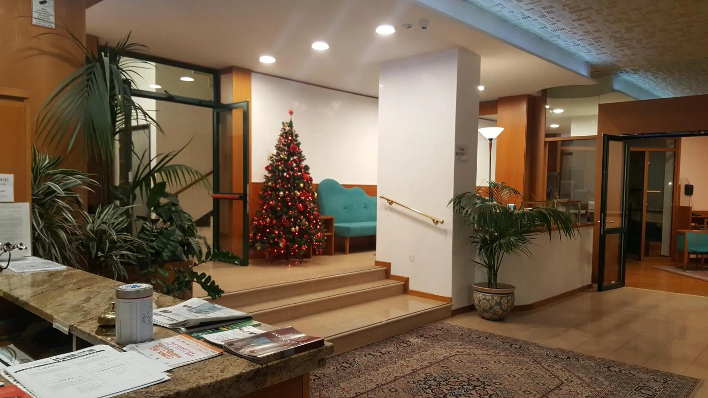 Communal lounge/ TV room in Hotel Cristallo