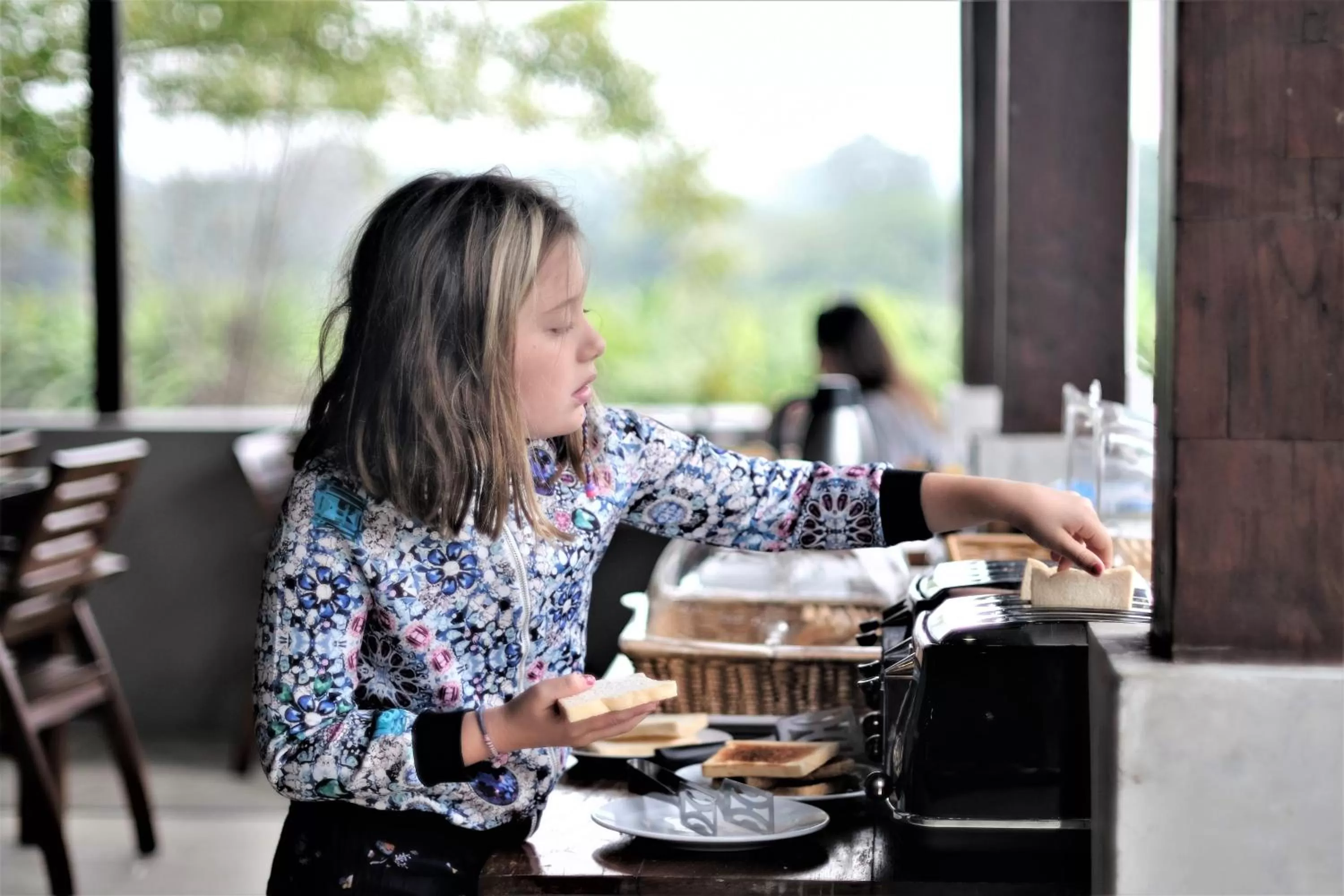 Buffet breakfast in Yoma Hotel, Pai