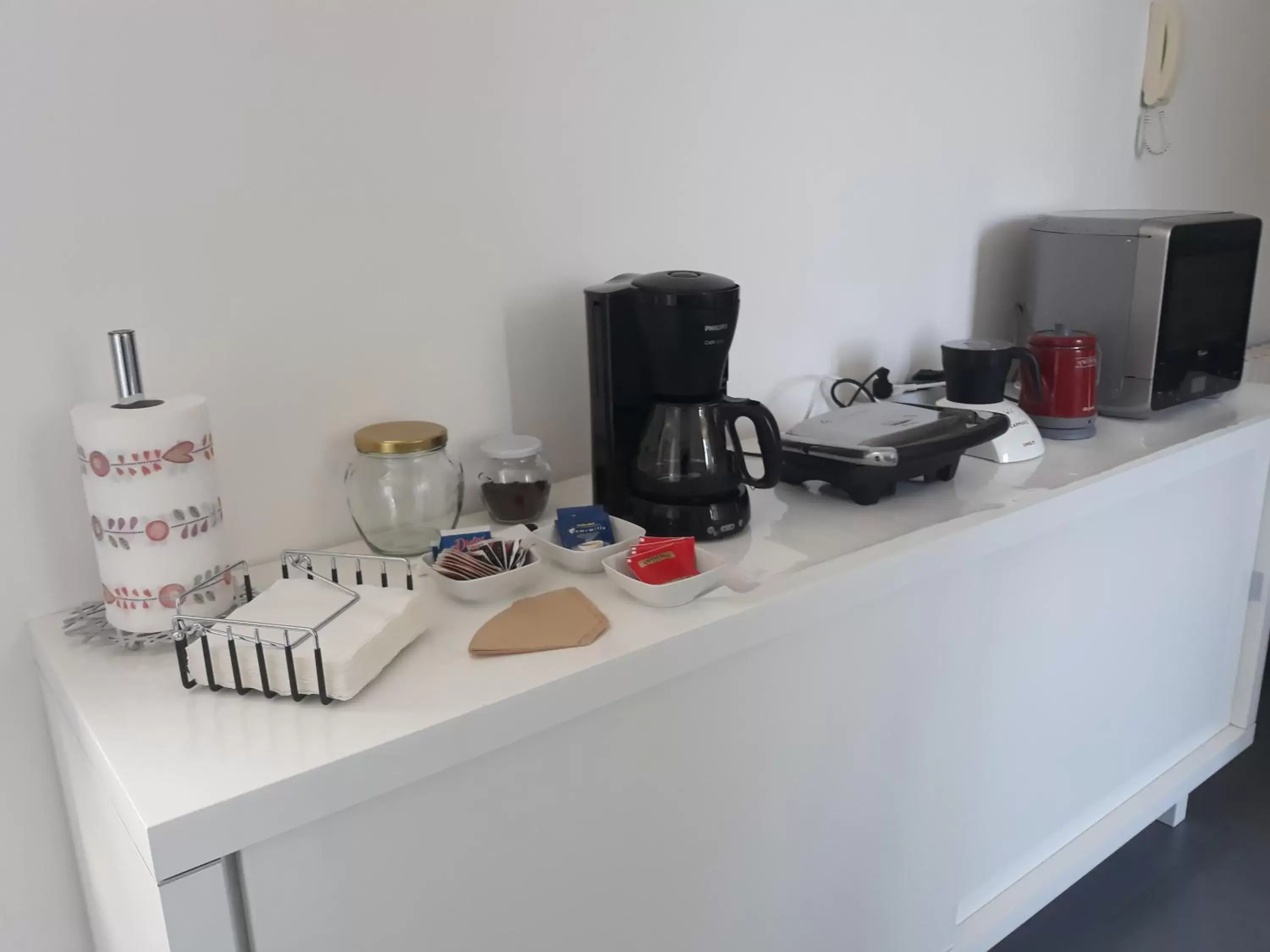 Coffee/tea facilities, Kitchen/Kitchenette in CharmeRooms Villa Moroni