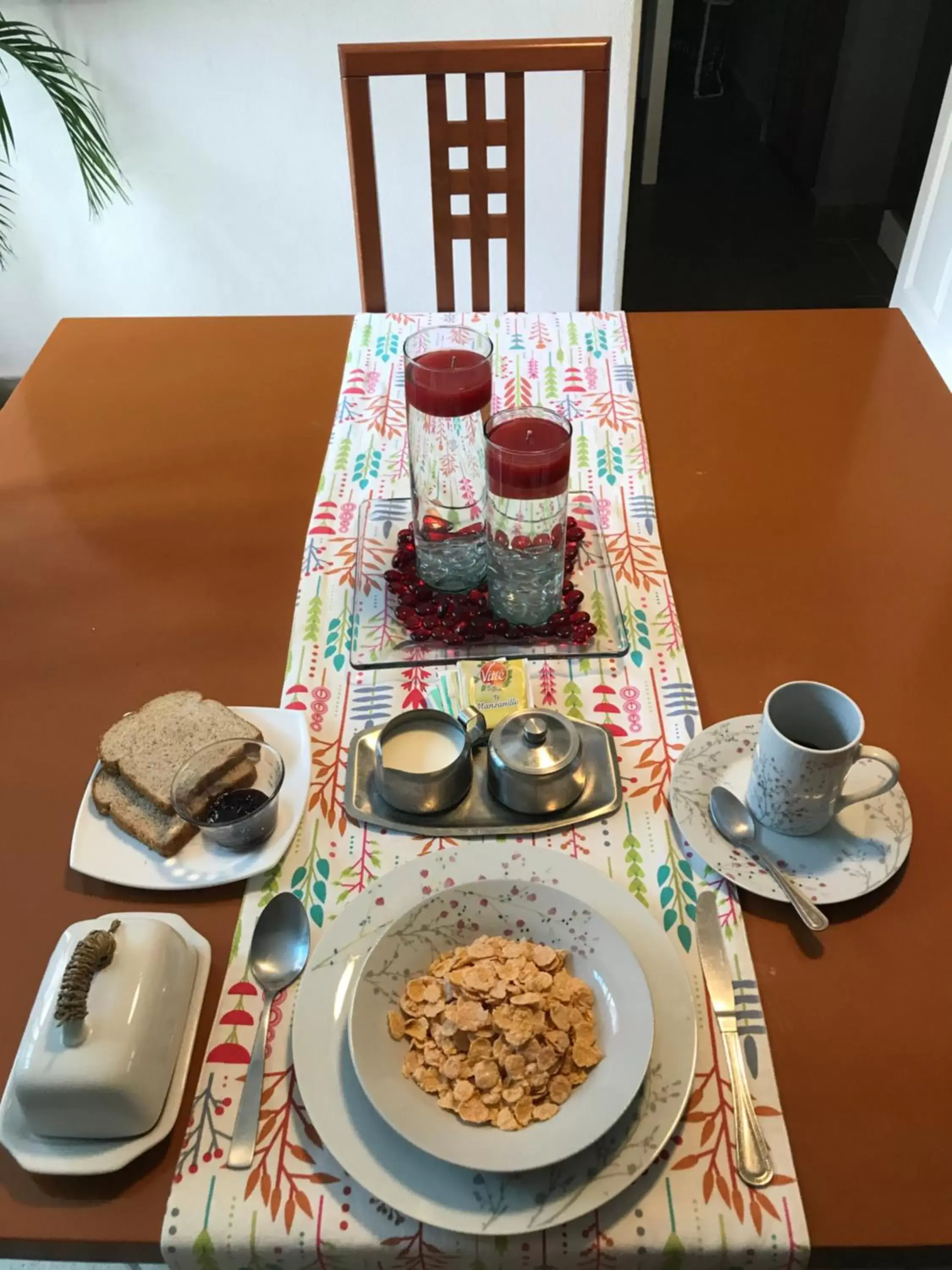 Continental breakfast in Habitación Potter