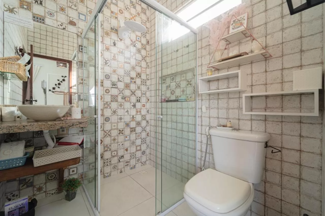 Bathroom in Pousada Recanto da Família