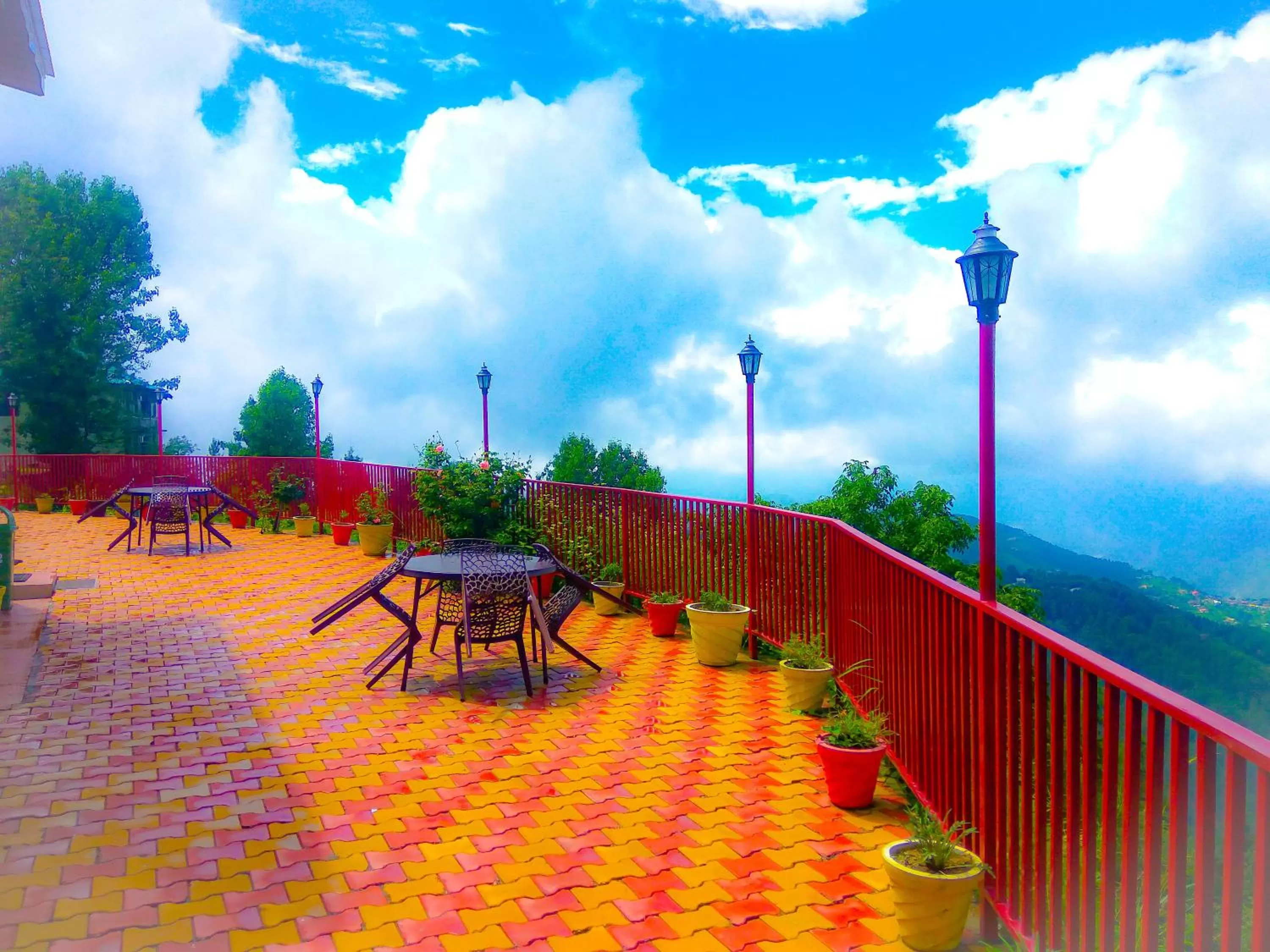 View (from property/room) in Hotel Himdhara, Dalhousie