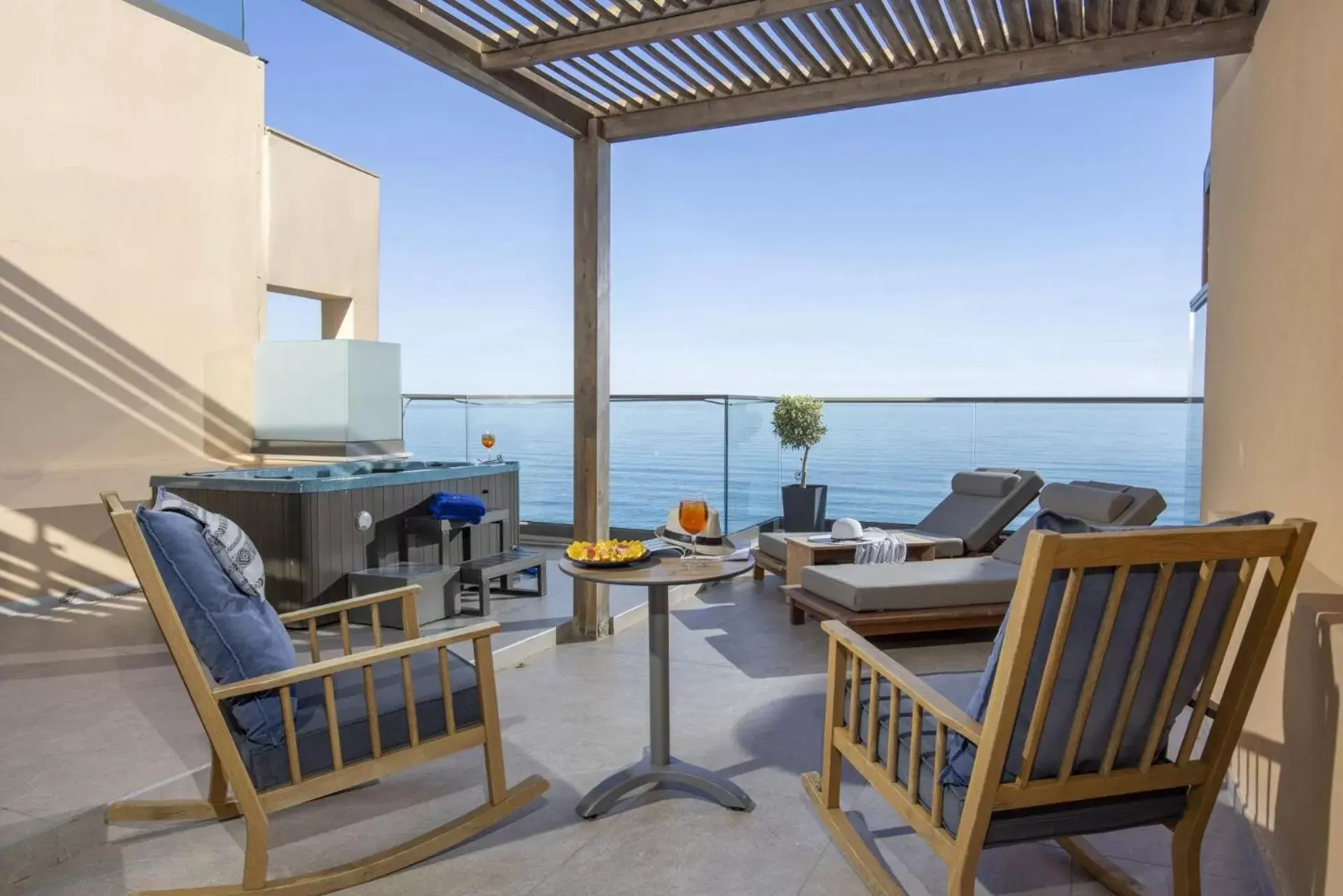 Balcony/Terrace in Palmera Beach Hotel & Spa - Adults Only