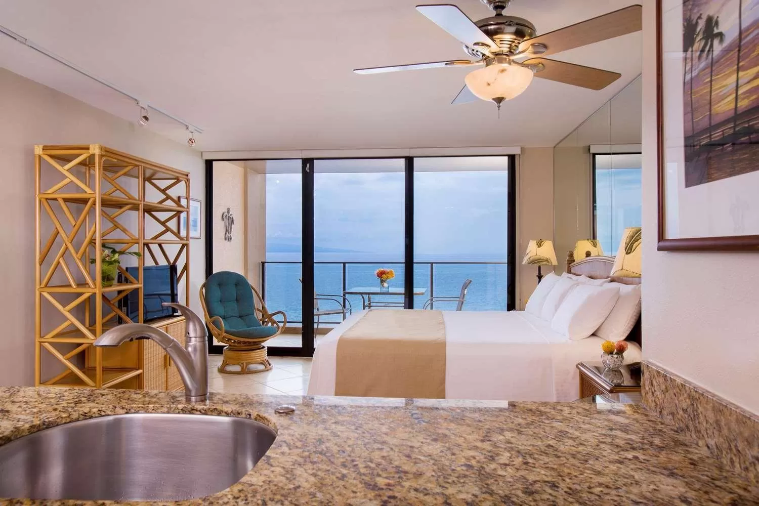 Studio with Ocean Front View in Aston Mahana at Kaanapali