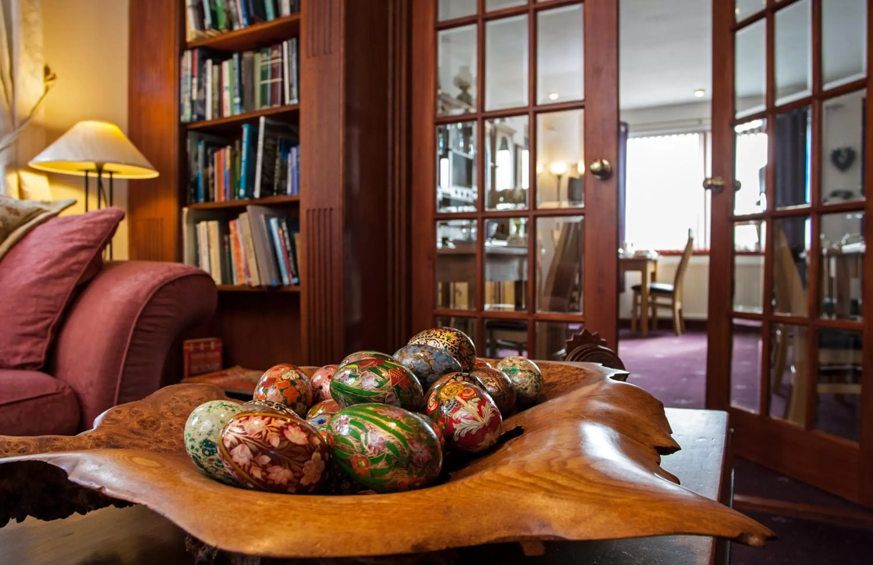 Decorative detail, Library in Dunhallin House