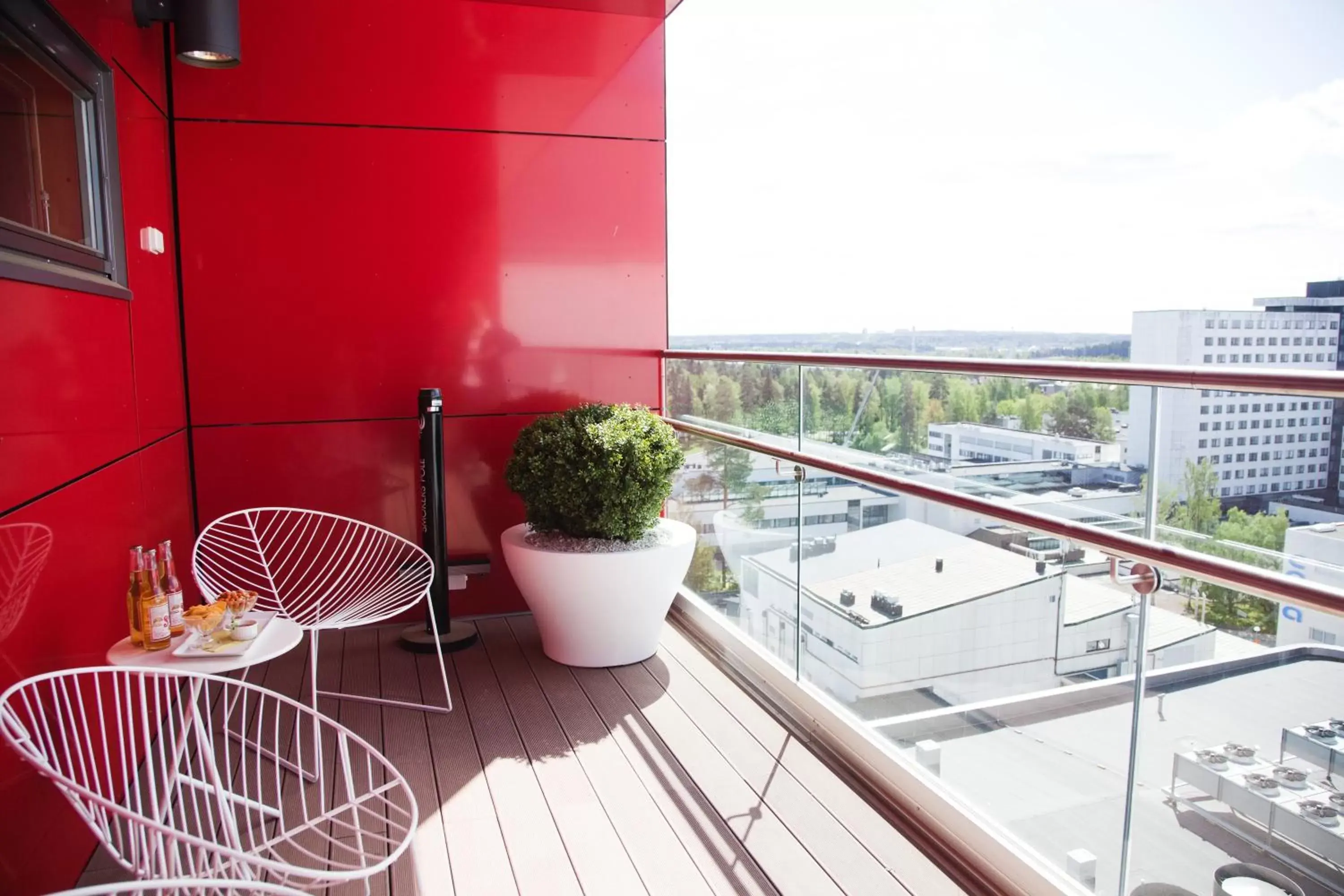 View (from property/room), Balcony/Terrace in Norlandia Tampere Hotel