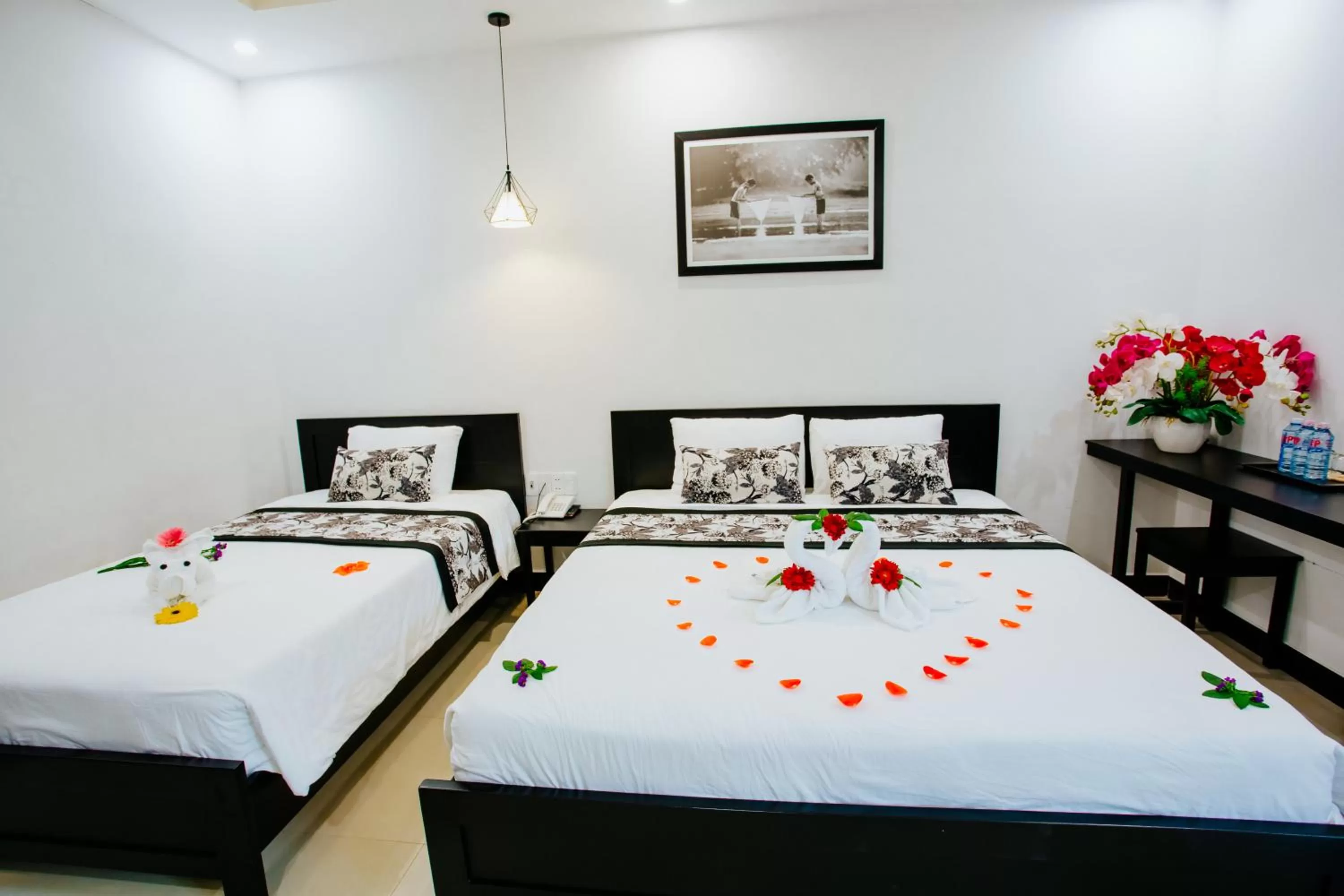 Photo of the whole room, Bed in Hoianation Villas Hotel