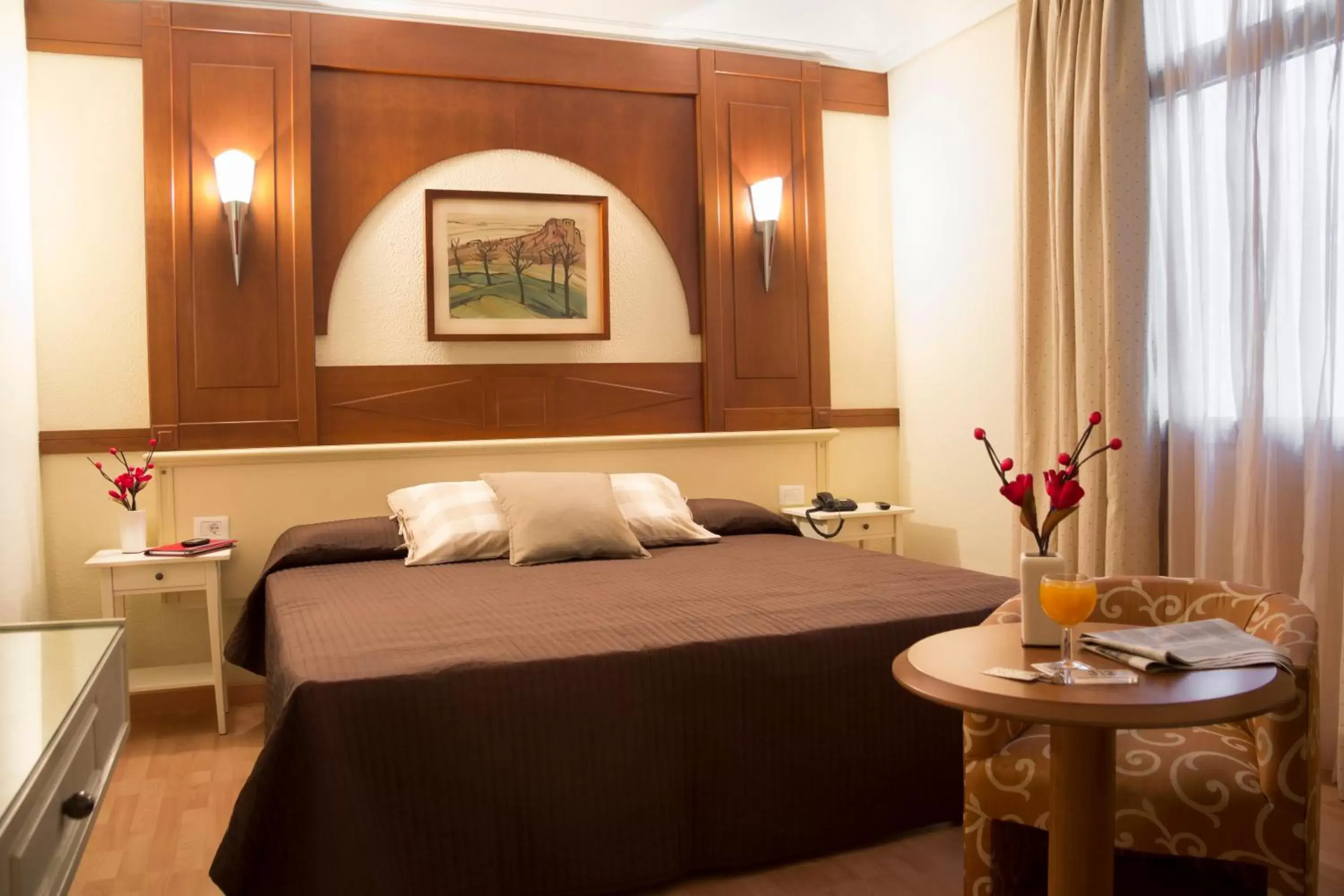 Bed in Hotel Pasarela Bed in Hotel Pasarela