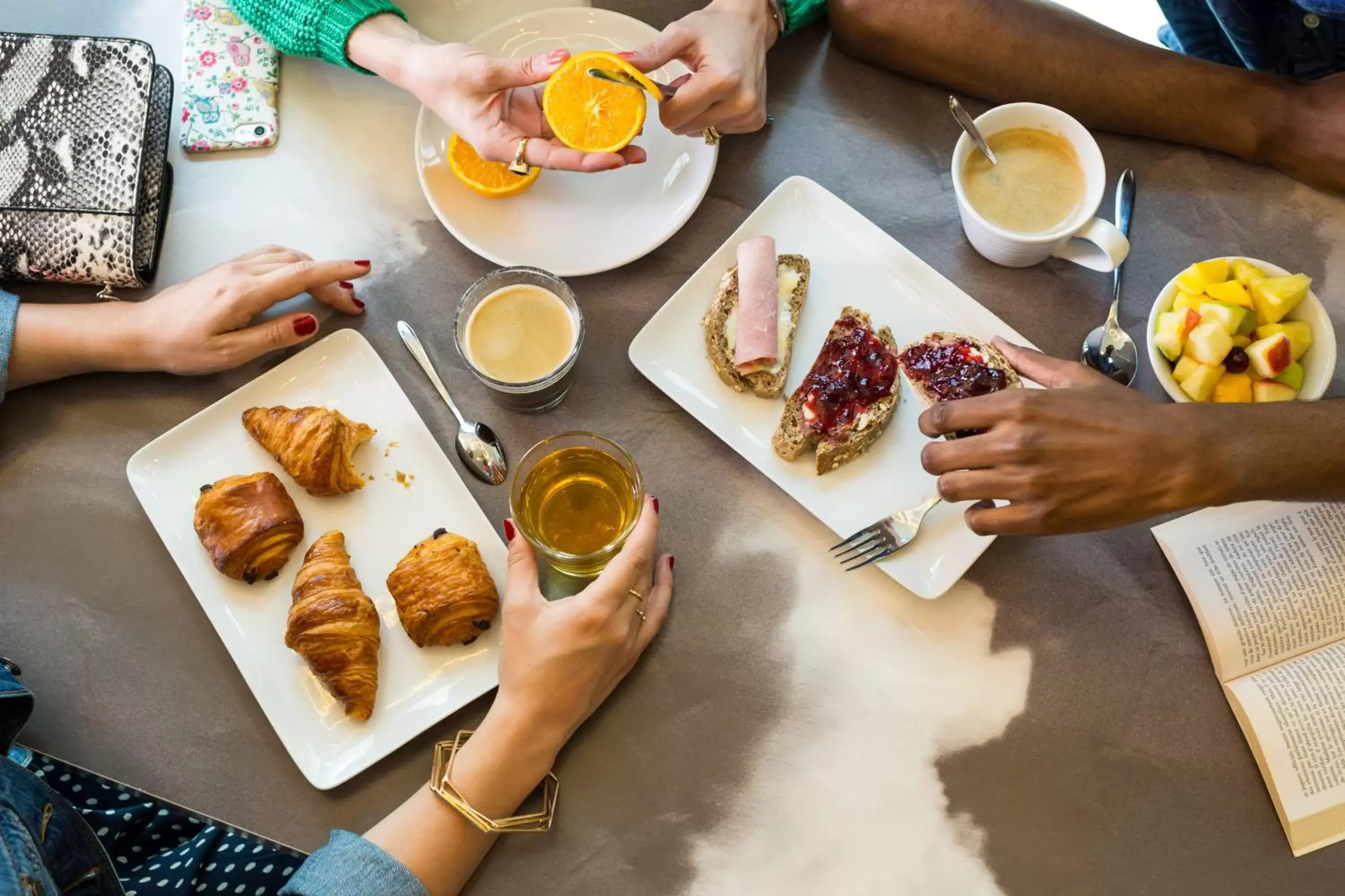 Continental breakfast in ibis Styles Paris Charles de Gaulle Airport