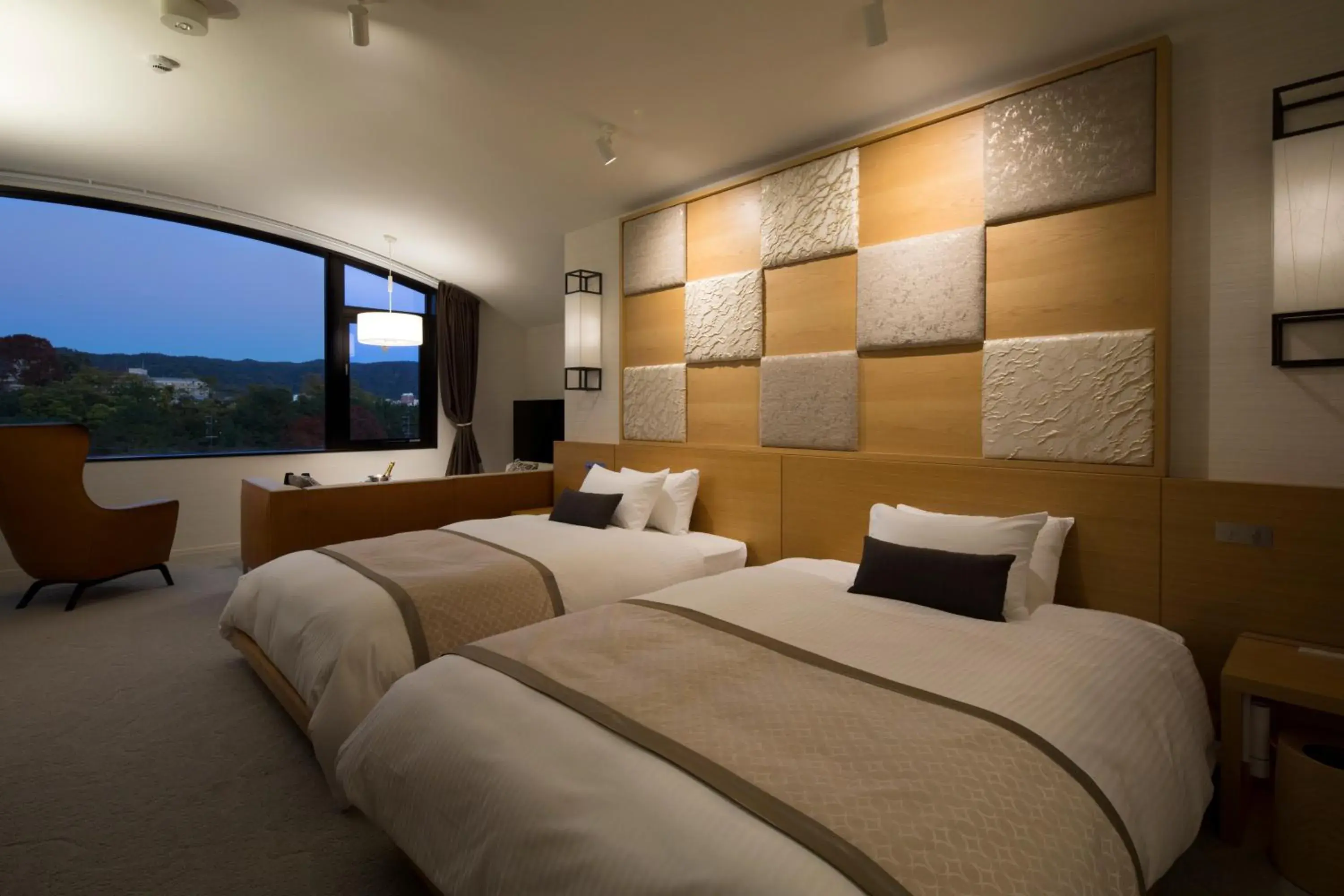 Photo of the whole room, Bed in Riverte Kyoto Kamogawa