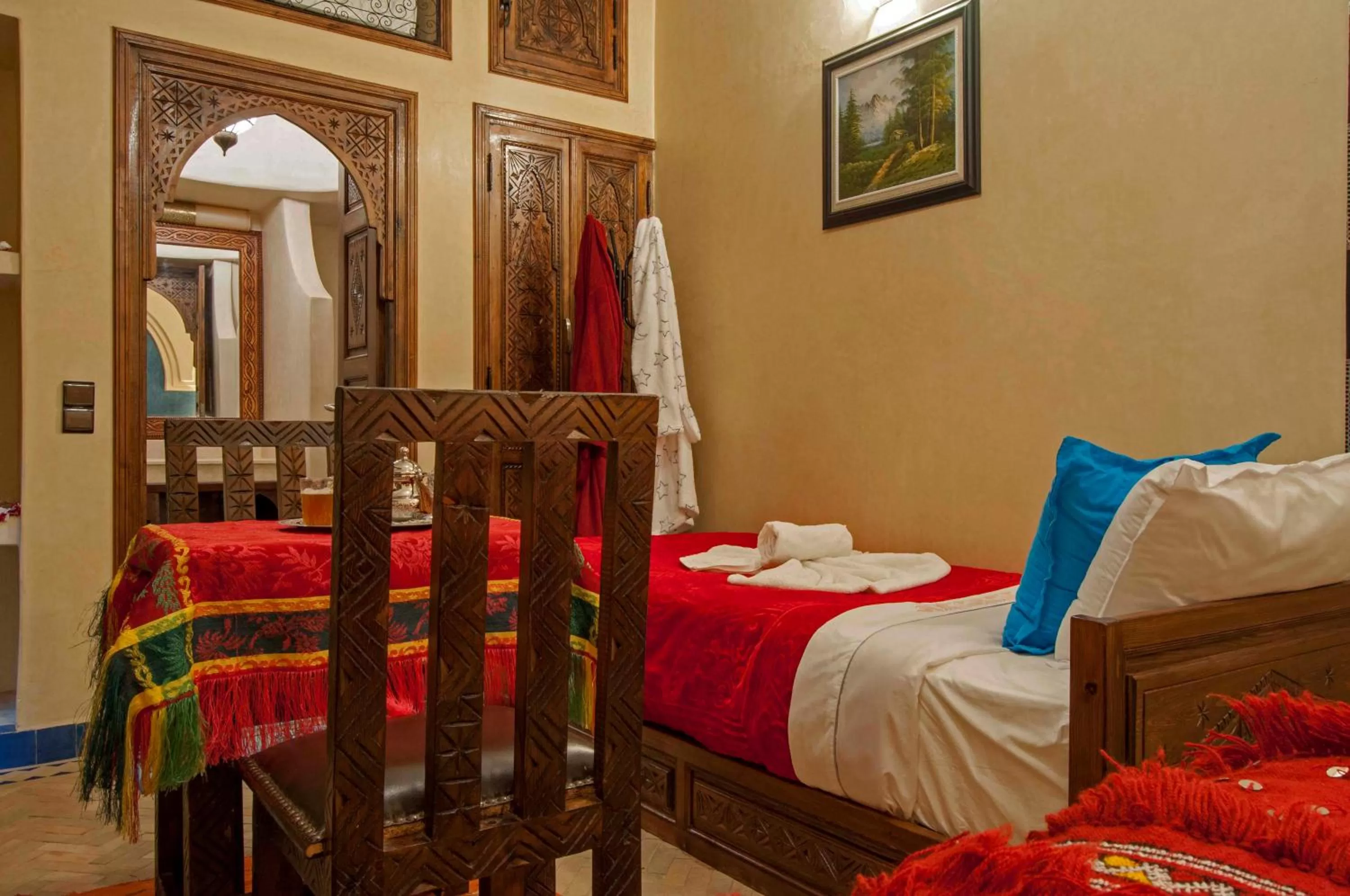 Bed in Riad Merzouga