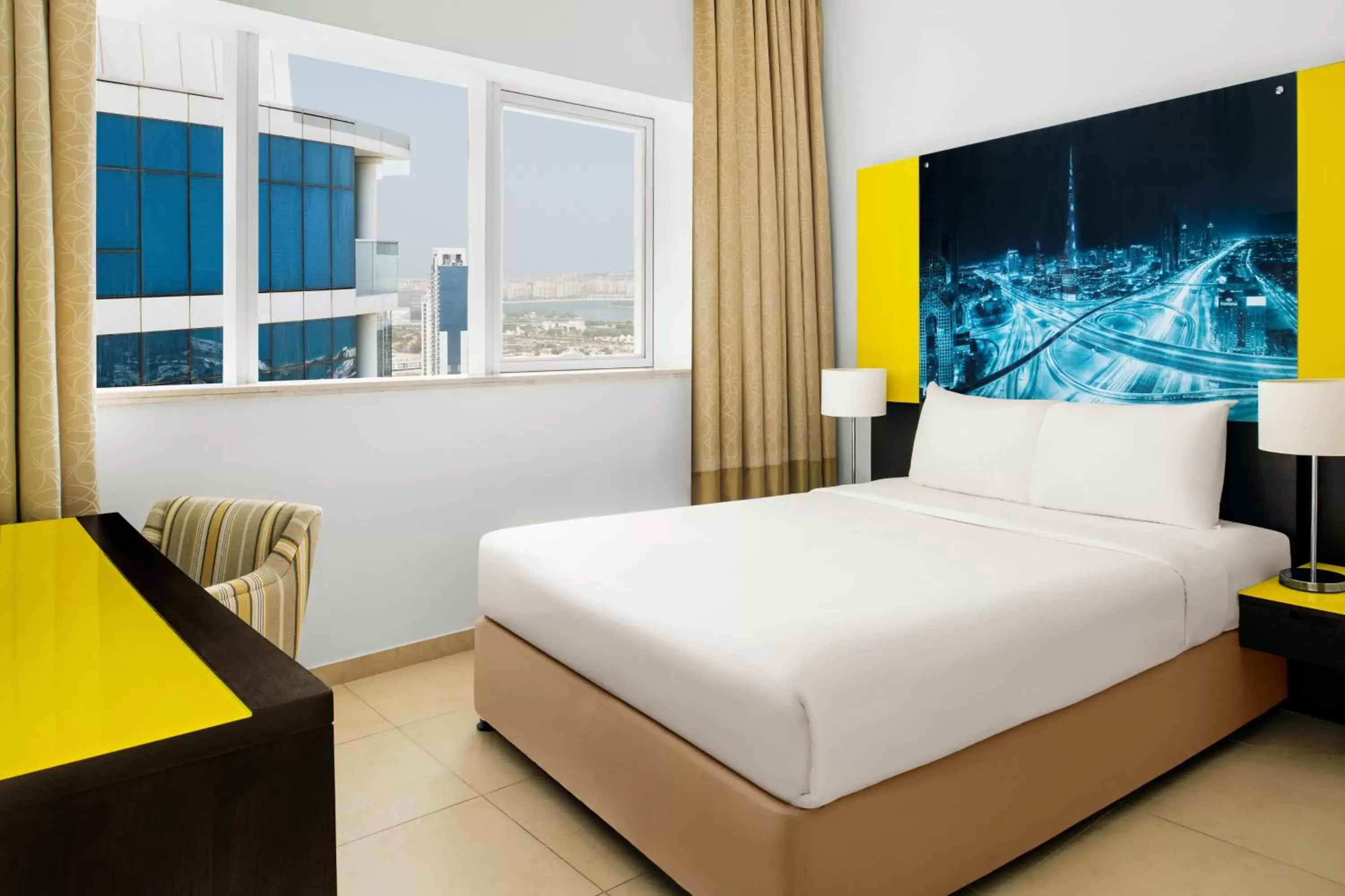Bed in Adagio Premium Dubai Al Barsha