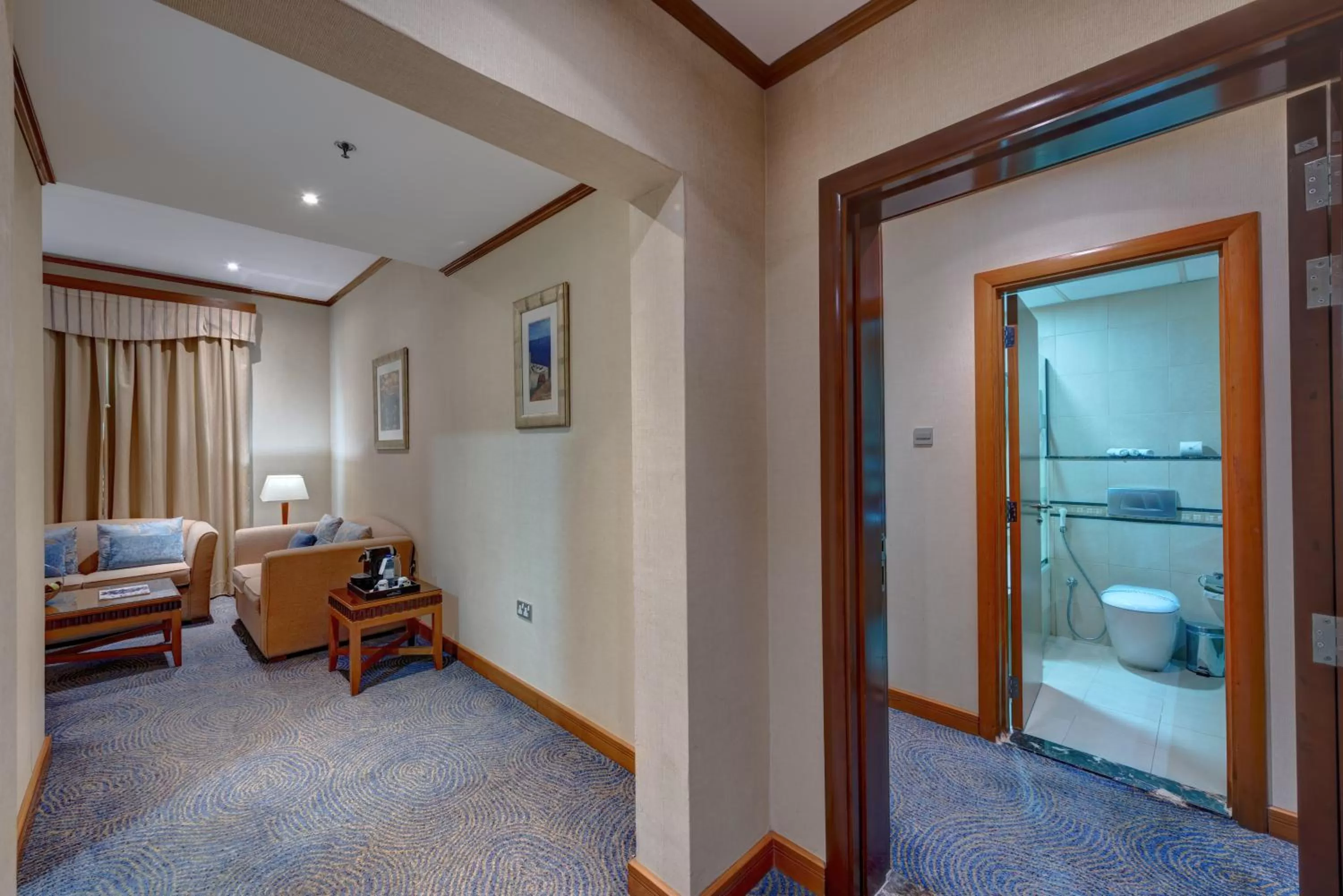 Living room, Bed in Orchid Hotel Al Barsha "Formerly Golden Tulip Hotel Al Barsha"