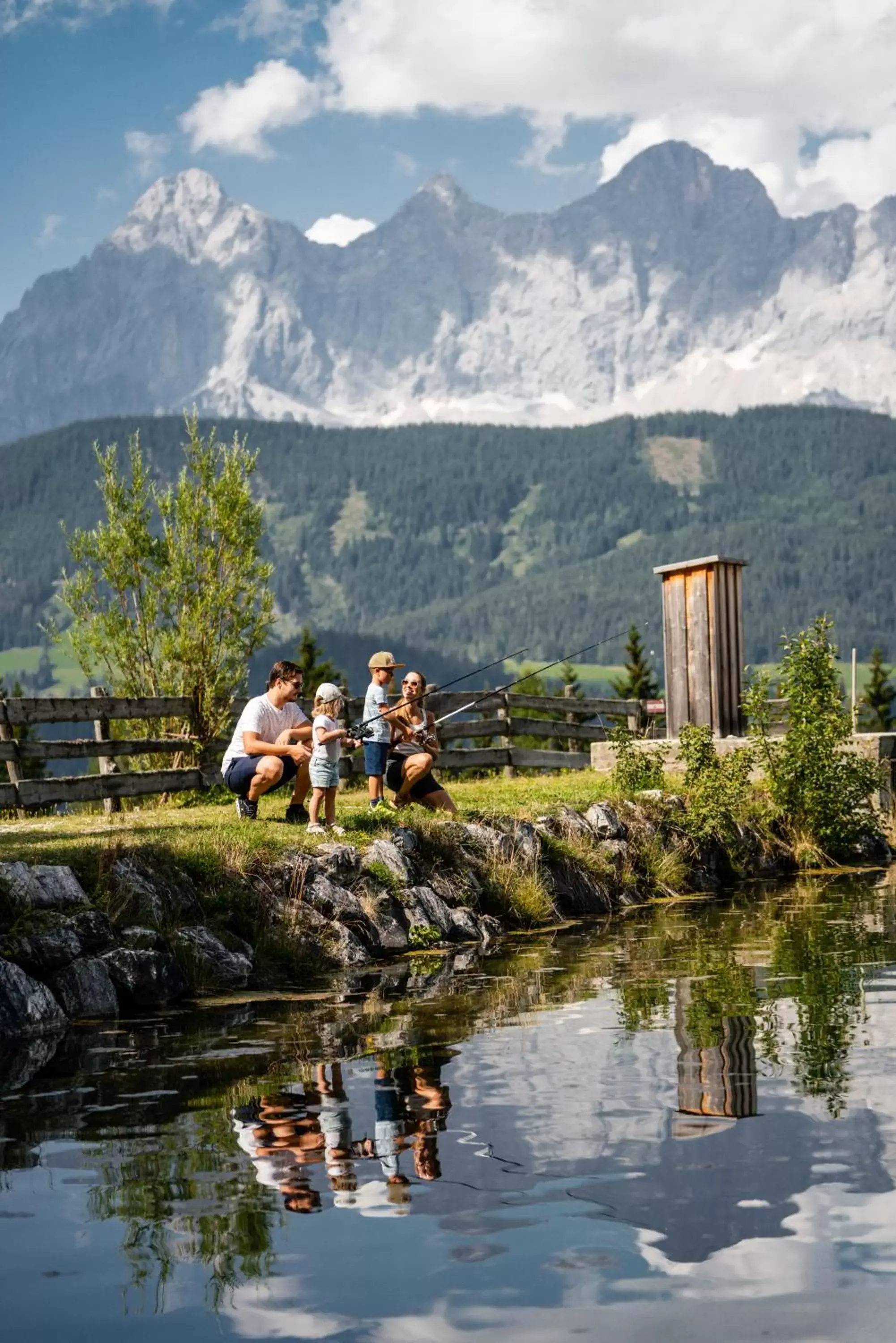 Children play ground in Almwelt Austria